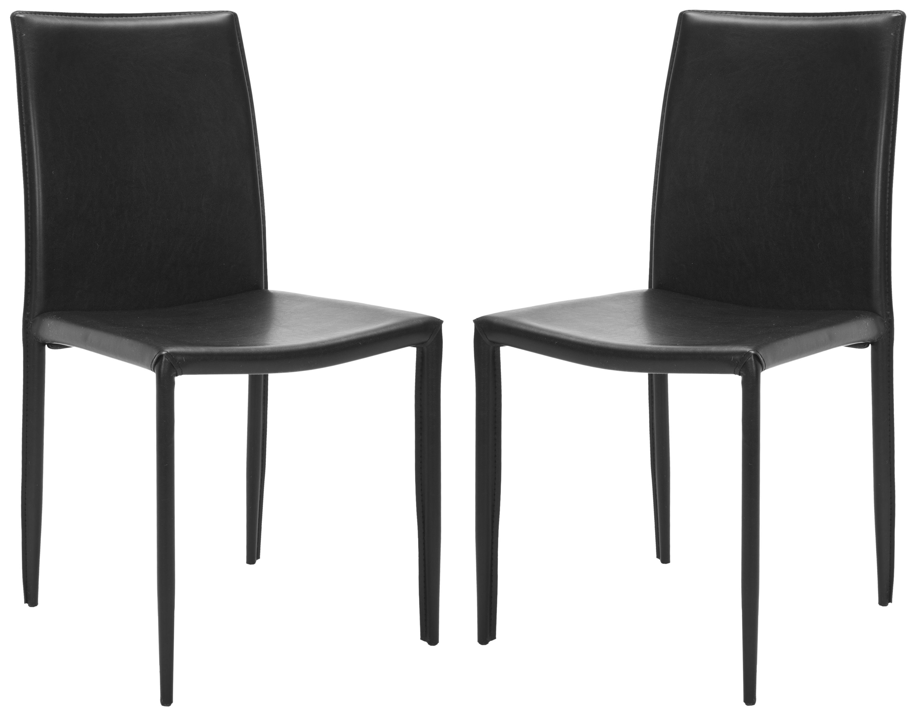 Safavieh Set Of 2 Karna Contemporarymodern Upholstered Side Chair Metal Frame At 2511