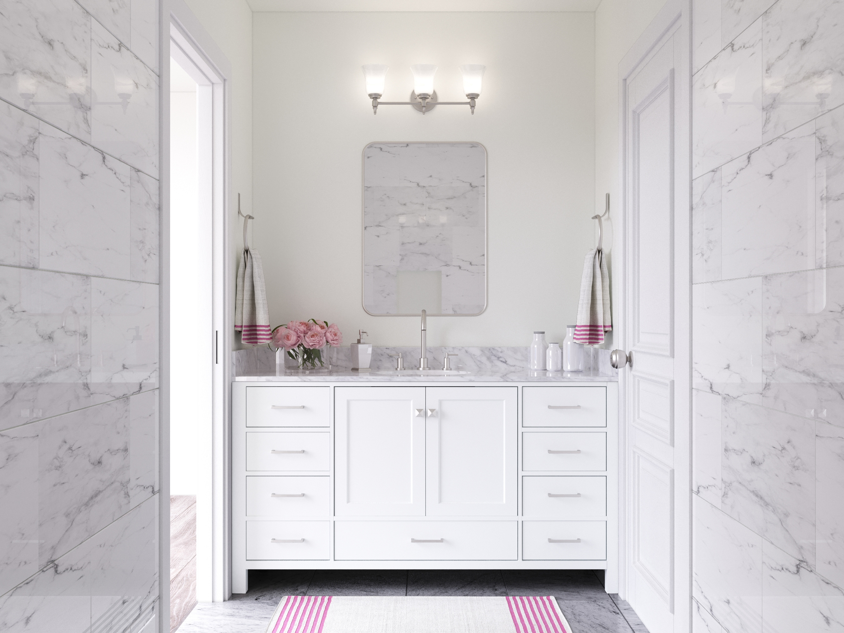 ARIEL A061S-VO-WHT Bath-Vanity-Combo - View #8