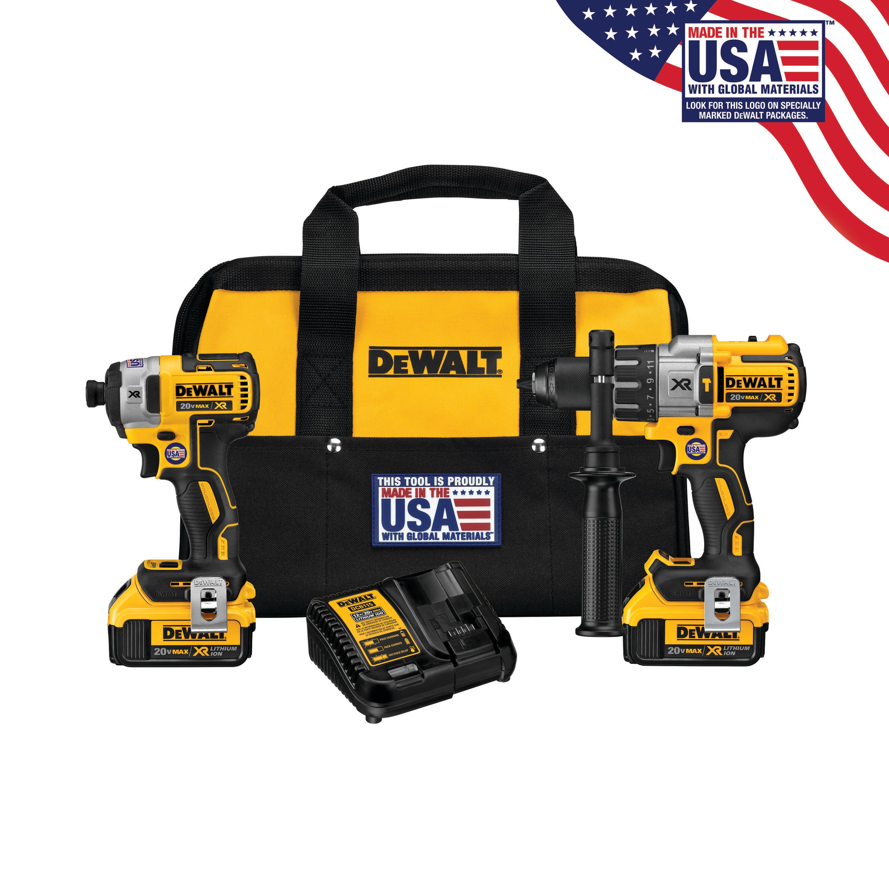 DEWALT XR 2-Tool 20-Volt Power Tool Combo Kit with Soft Case (2-Batteries and Included) in the Power Tool Combo Kits department at Lowes.com