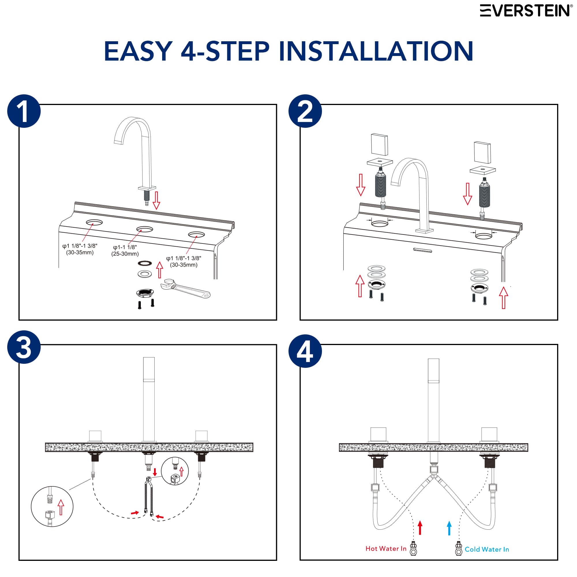 EVERSTEIN SFS-1151-BK Lavatory-Faucets - View #10