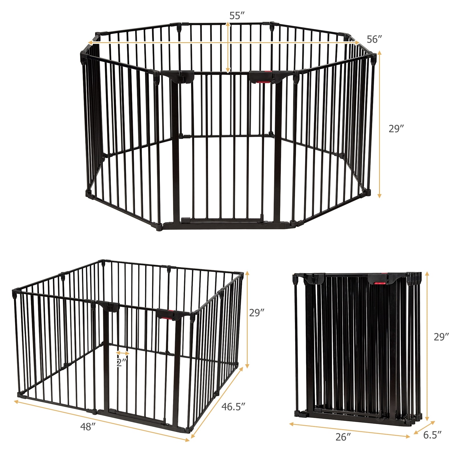 LIVIZA GIG-PS007BN Dog-Pens - View #12