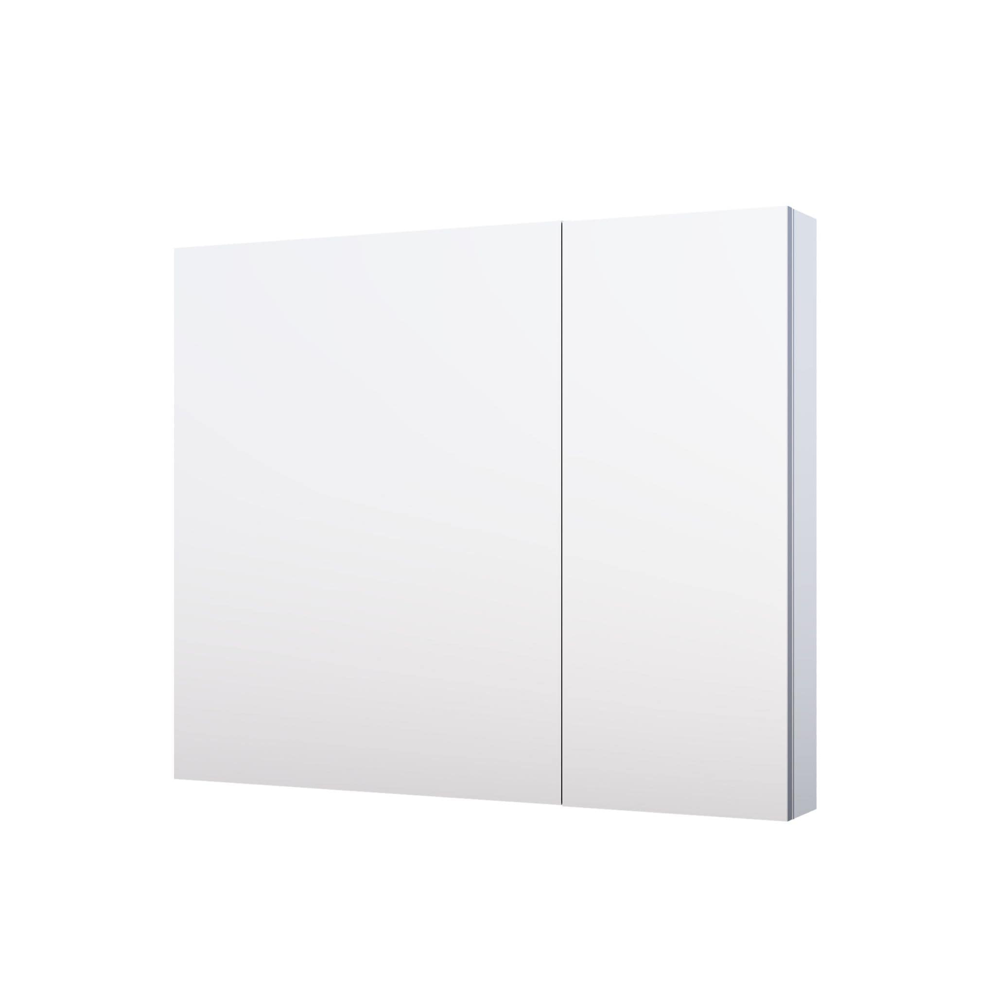 WELLFOR ROSA2412LR 36-in x 30-in Surface/Recessed Mount Silver Mirrored Rectangle Soft Close Medicine Cabinet