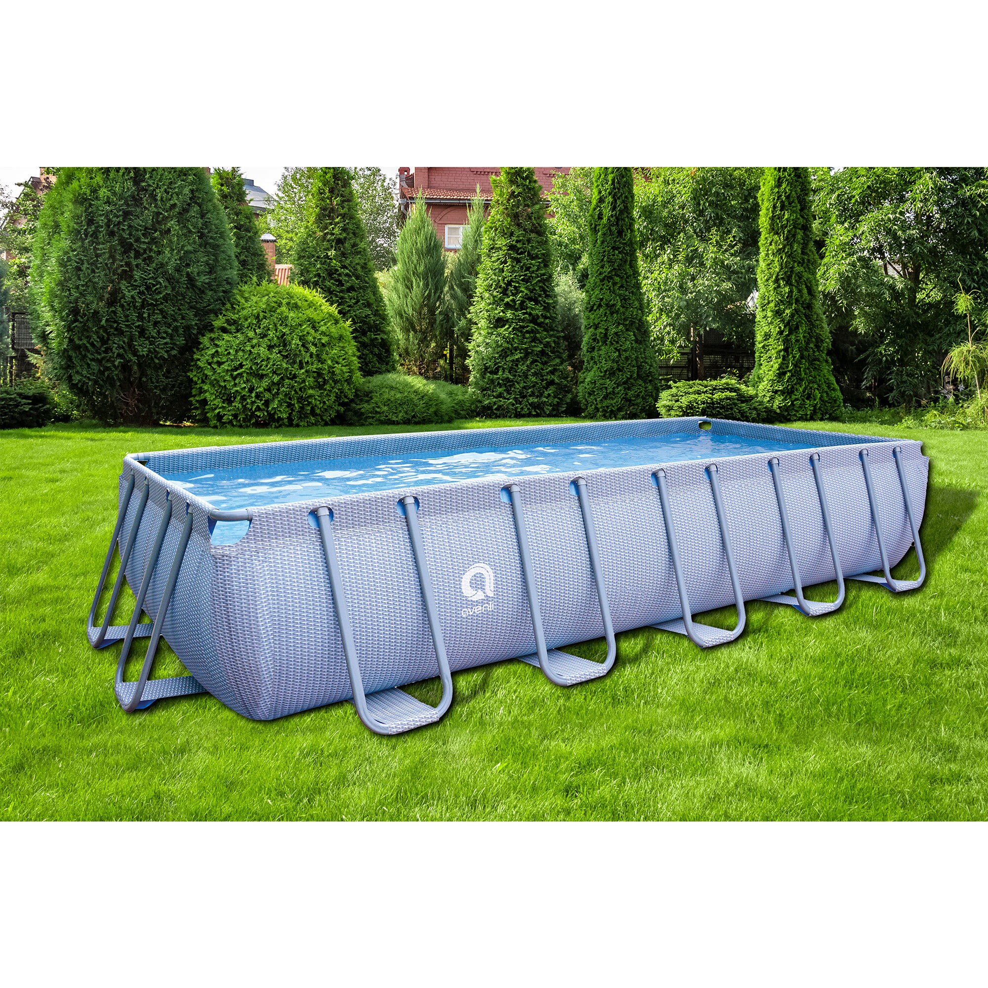 Funsicle 13-ft x 8-ft x 39.5-in Metal Frame Oval Above-Ground Pool