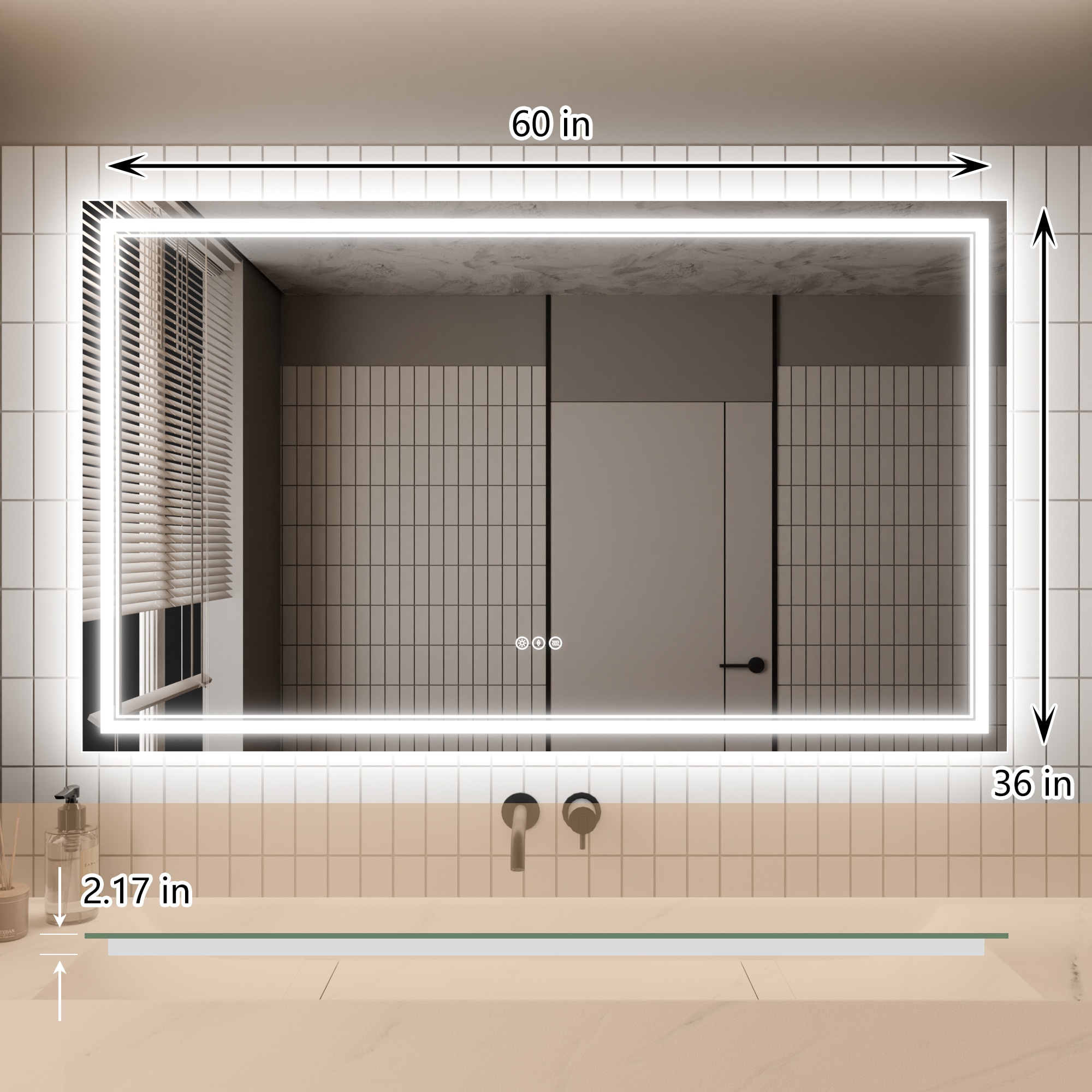 AAZJ JDEX-TF14MR3660 Framed-Bath-Mirrors - View #9