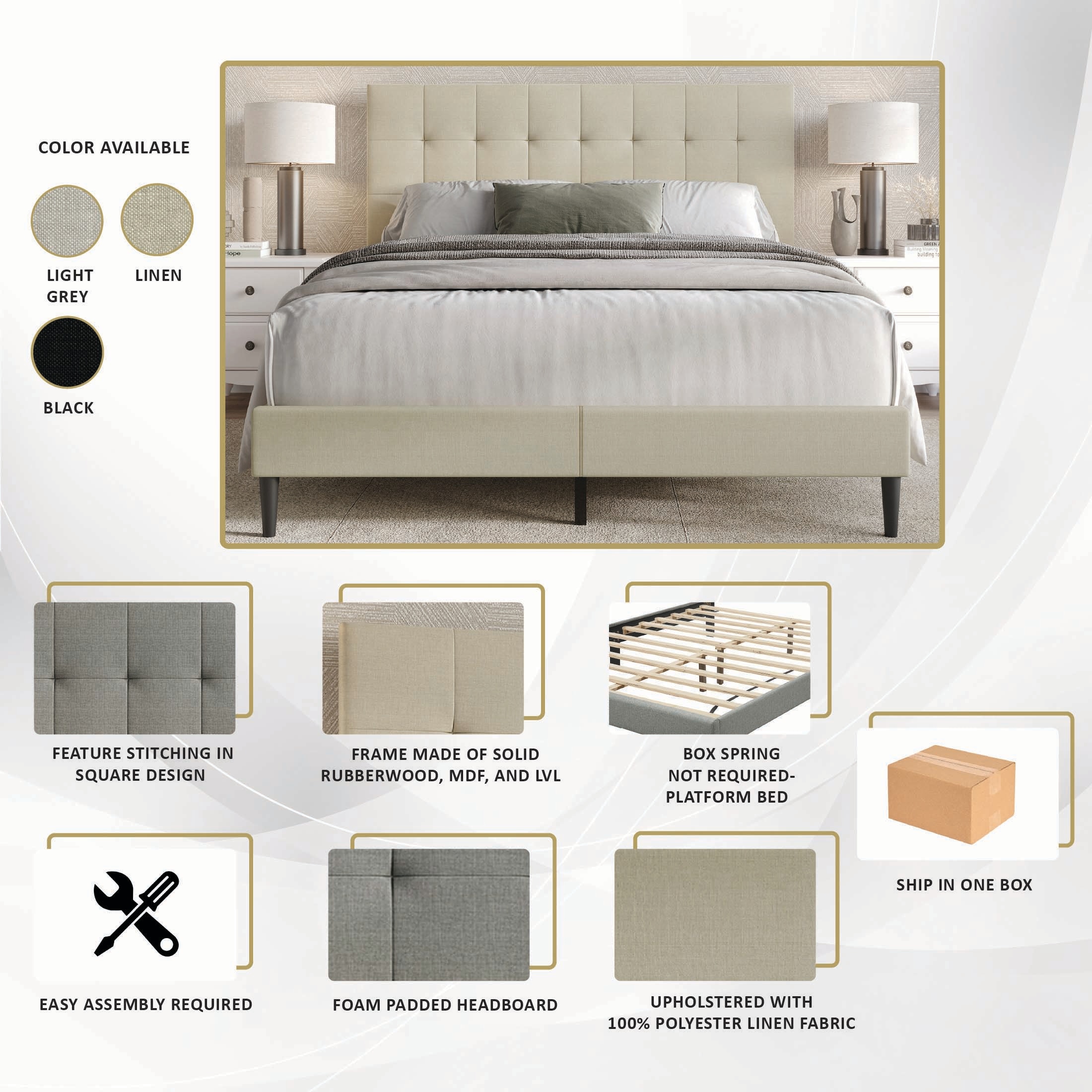 CasePiece C8257KPL-BG-LN beds - View #6
