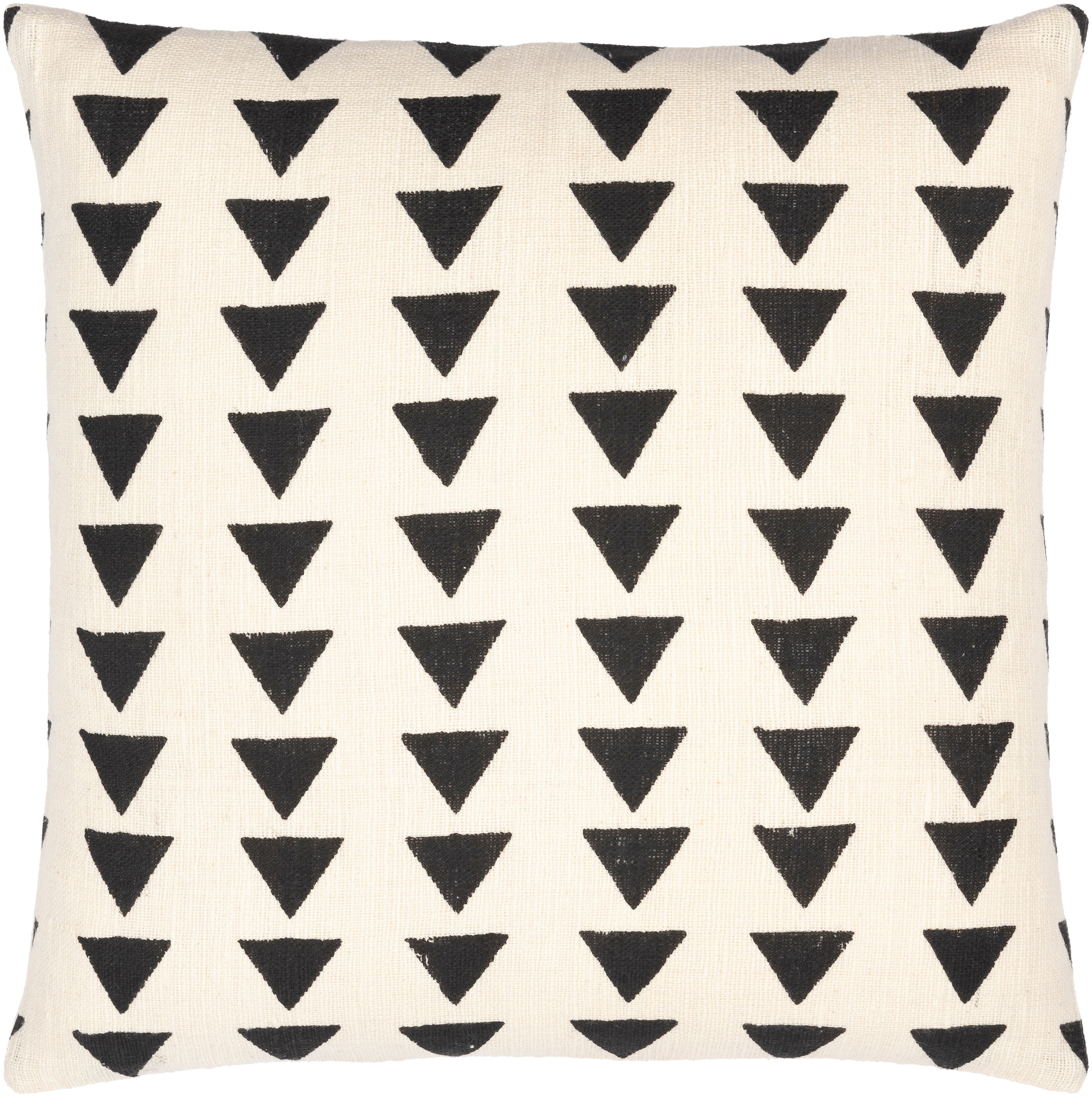 Surya MAA002-2222D Malian 22-in x 22-in Cream Square Indoor Decorative Pillow