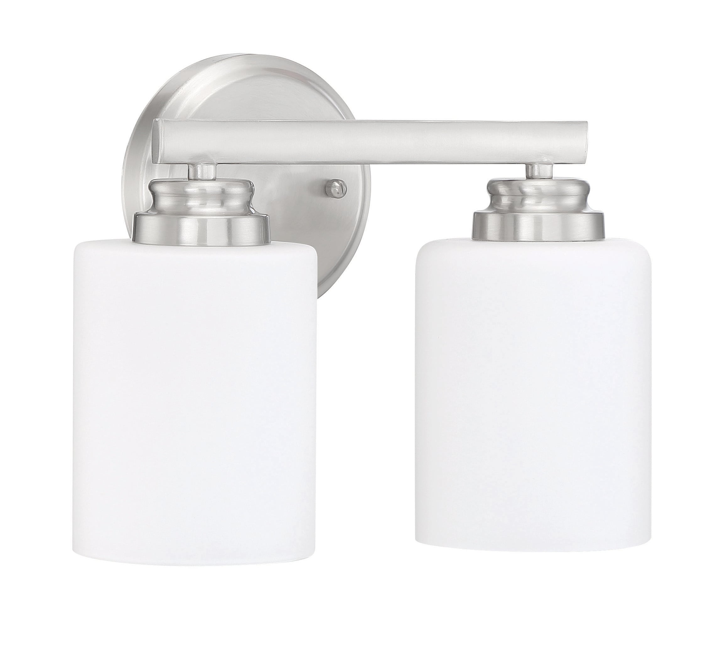Craftmade 50502-BNK-WG Bolden 11-in 2 -Light Brushed Nickel Transitional Vanity light
