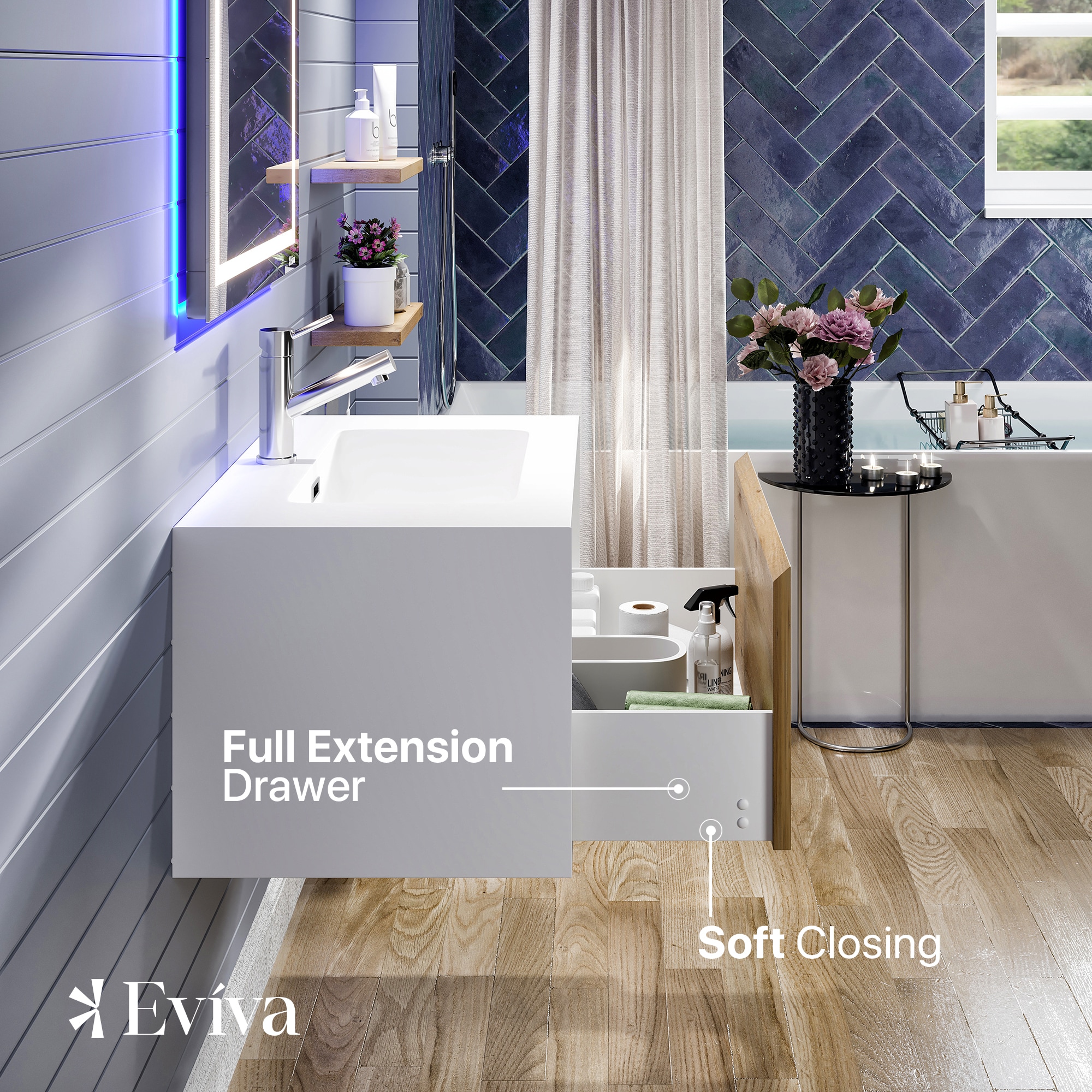 Eviva EVVN277-36OAK-WH Bath-Vanity-Combo - View #5