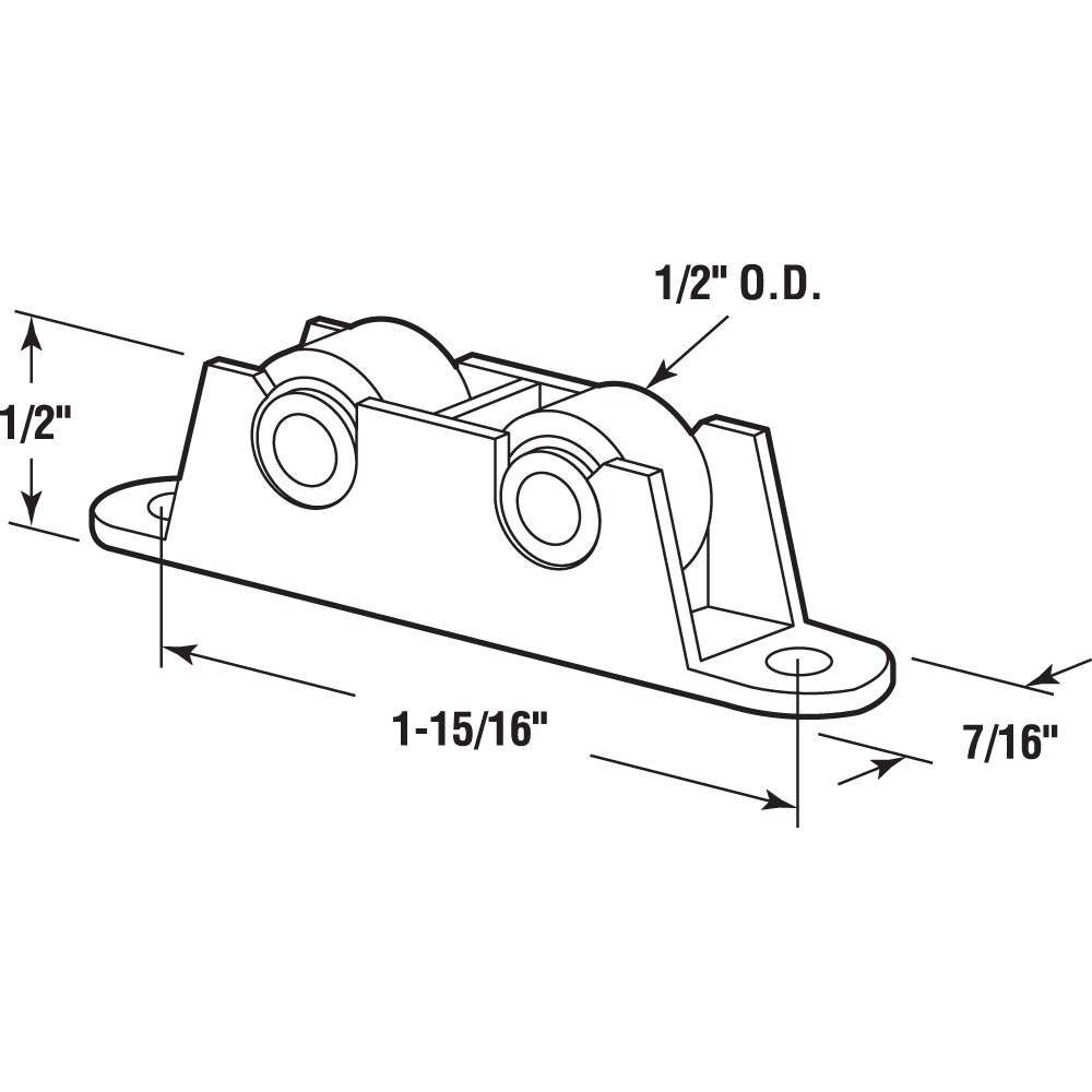 Prime-Line G 3176 Horizontal-Sliding-Window-Rollers - View #2