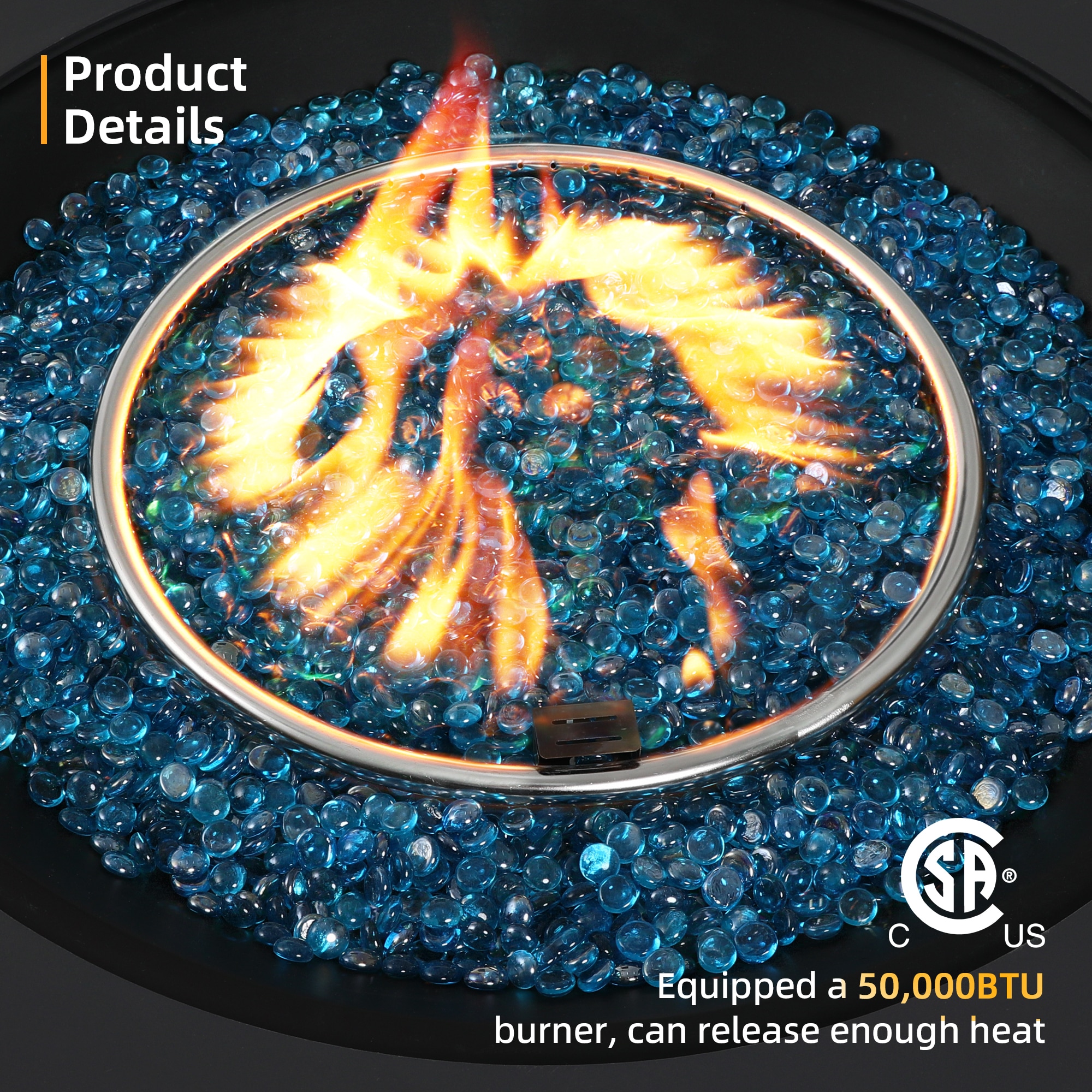 Patio Watcher 42TP-GREY-DK-BLZWST Outdoor-Gas-Firepits - View #6