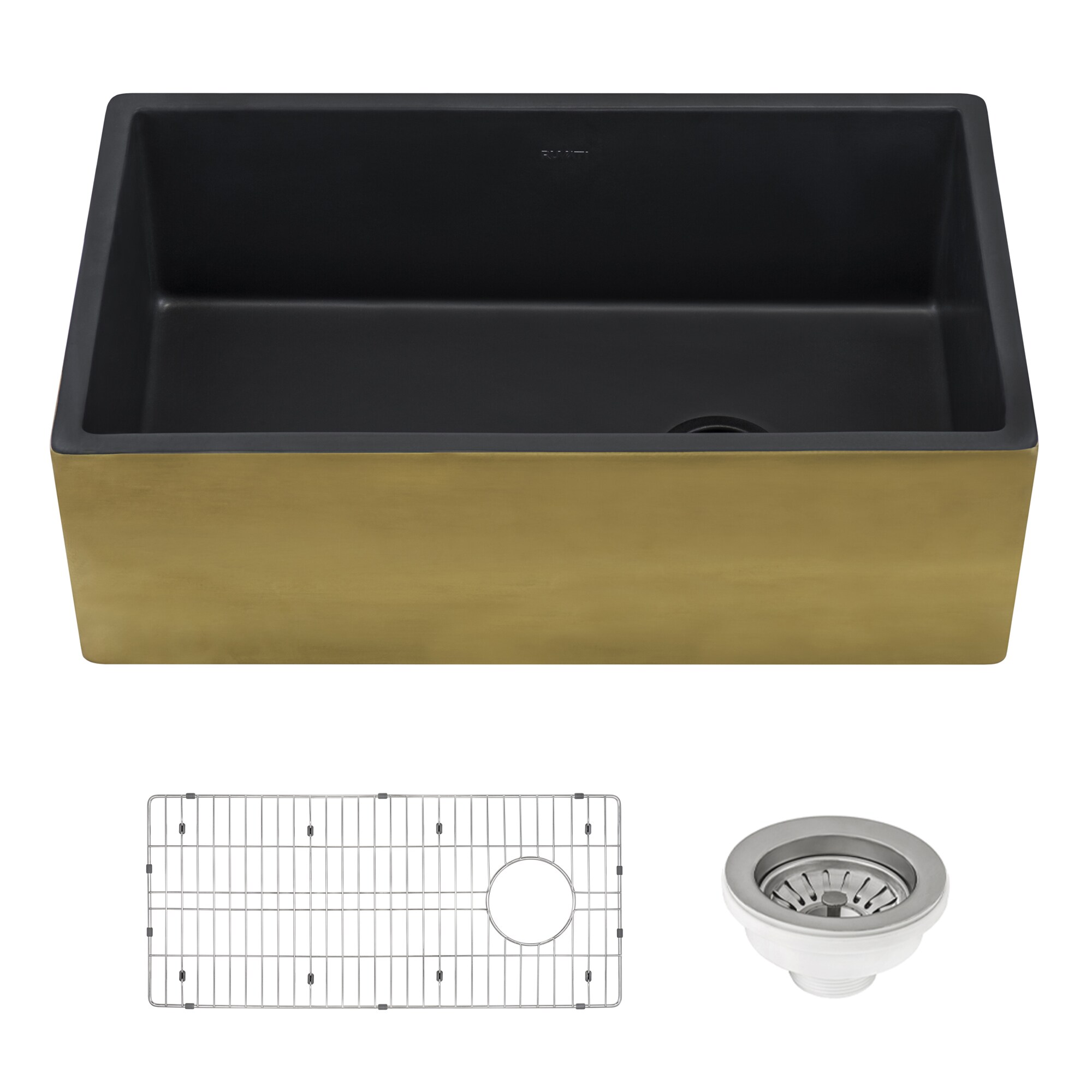 Ruvati RVL4018GRG Kitchen-Sinks - View #2