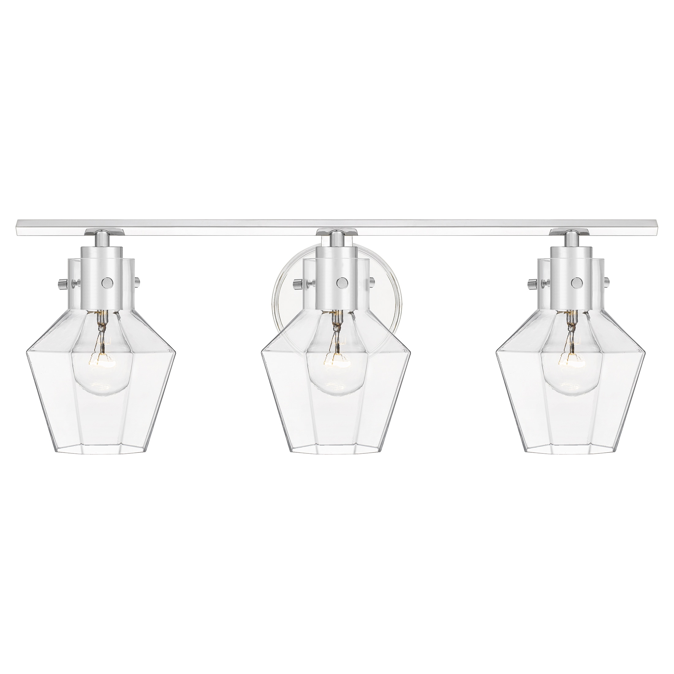 Quoizel LWS4885C2 Eben 7.5-in 3 -Light Polished Chrome Transitional Vanity light