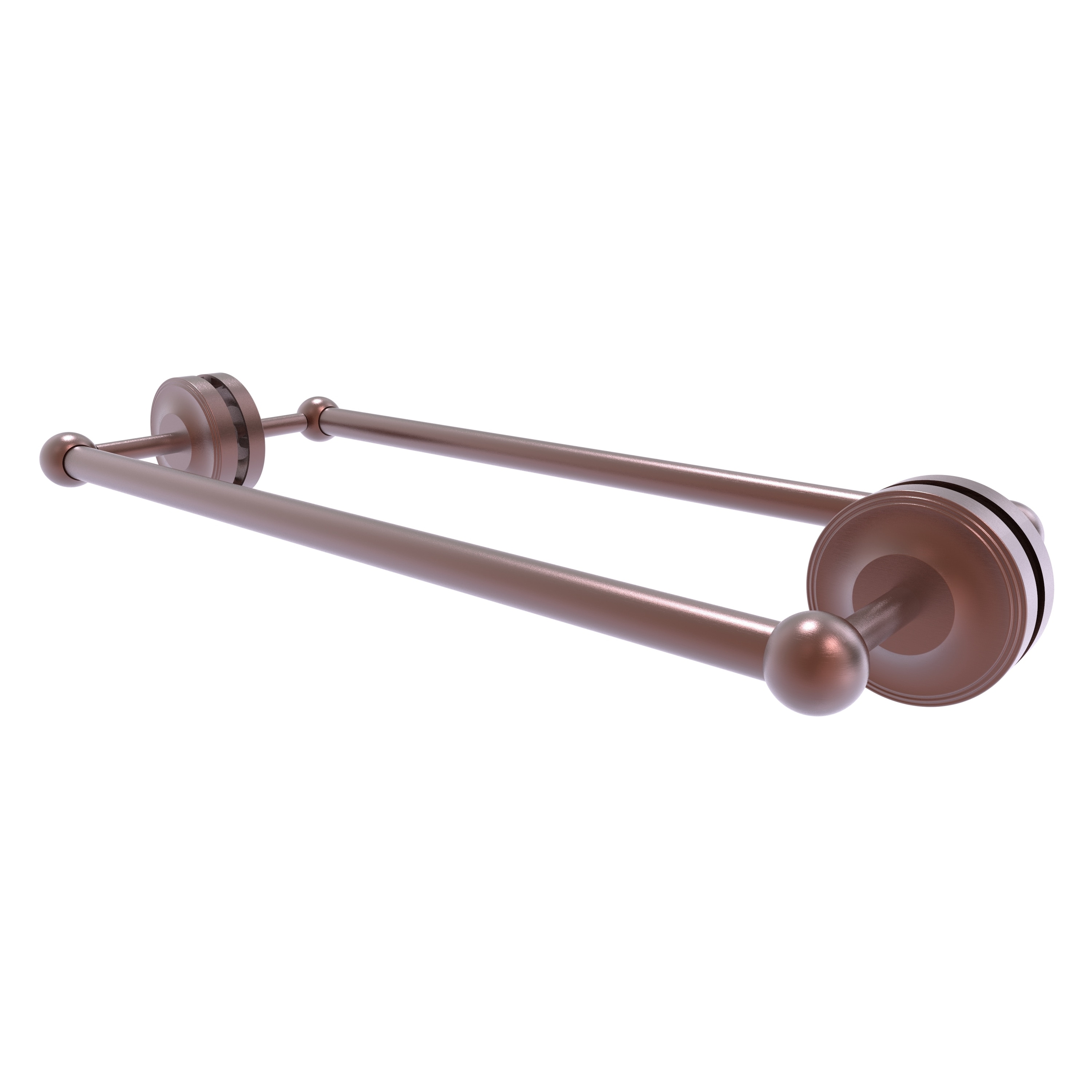 Allied Brass PR-41-BB-18-CA Prestige Regal 18-in double Antique Copper Wall mount Double Towel Bar