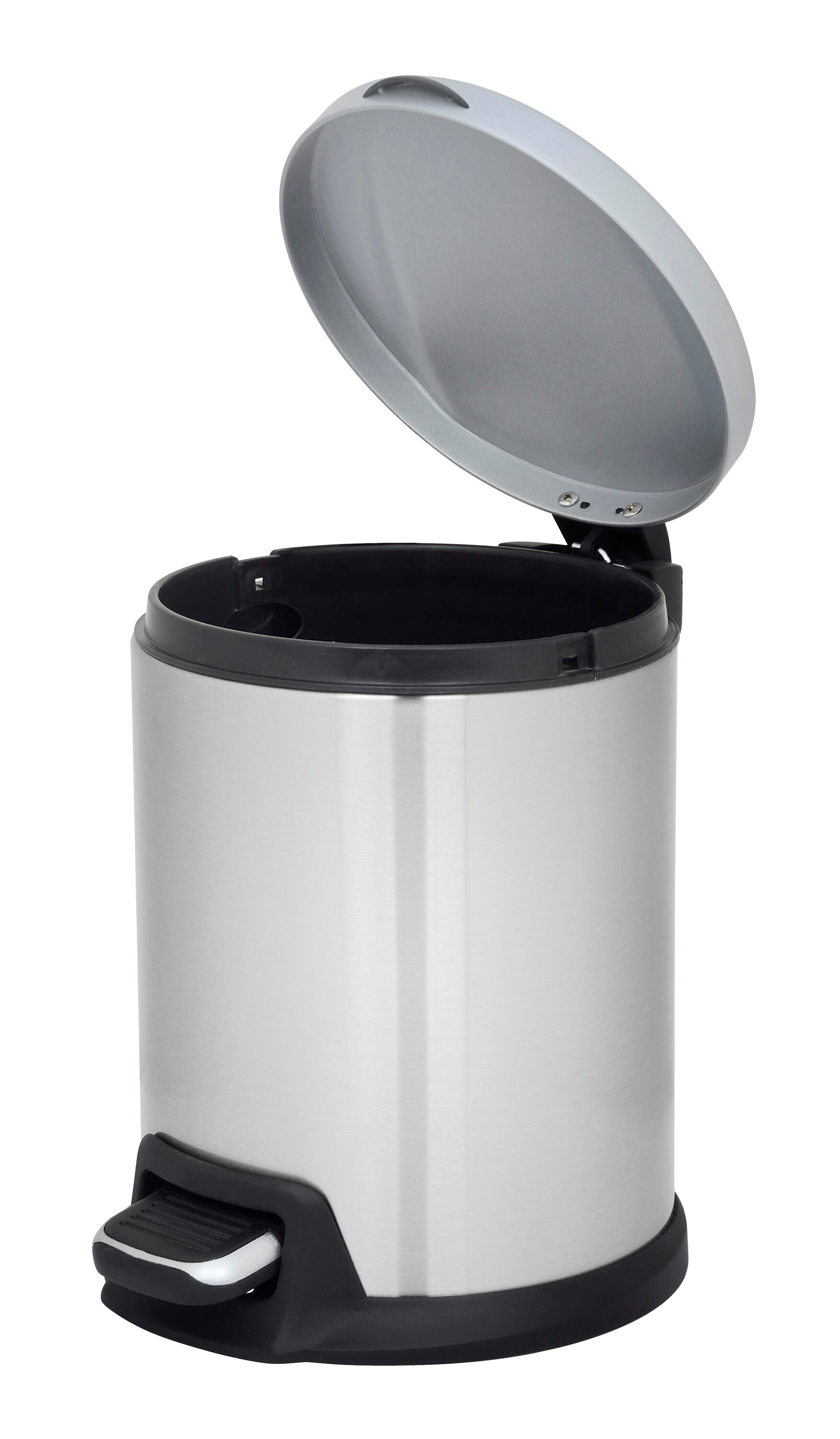 MOXIE 5 Liter Stainless Steel Indoor Hinged Lid Trash Can In The Trash   65315318 