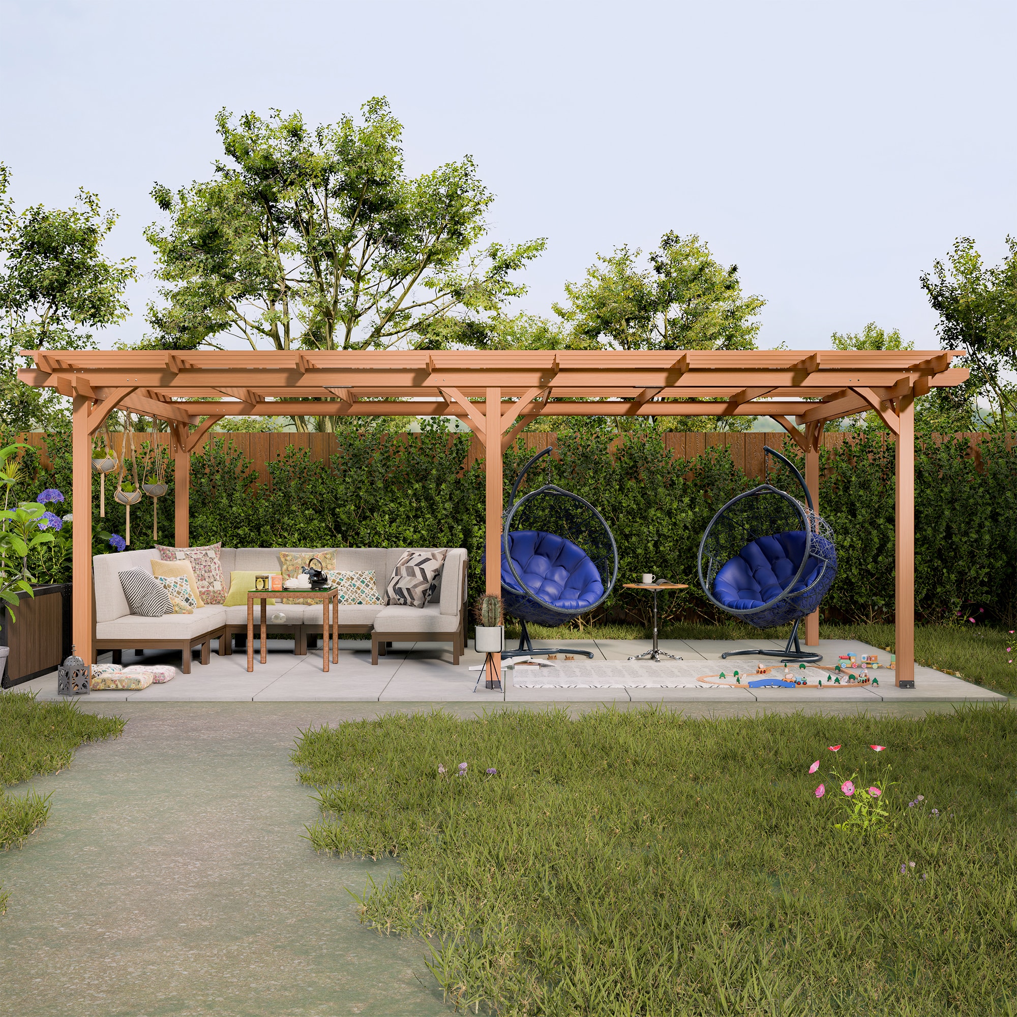 SINOFURN SYA020167GY Pergolas-2 - View #2