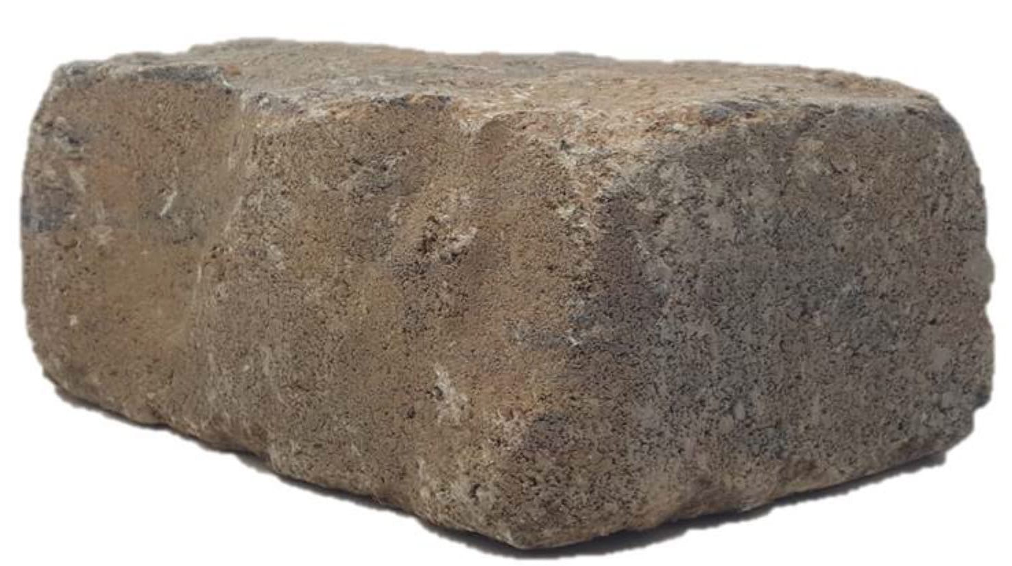 3-in H x 8-in L x 4-in D Sahara sand Concrete Retaining wall block
