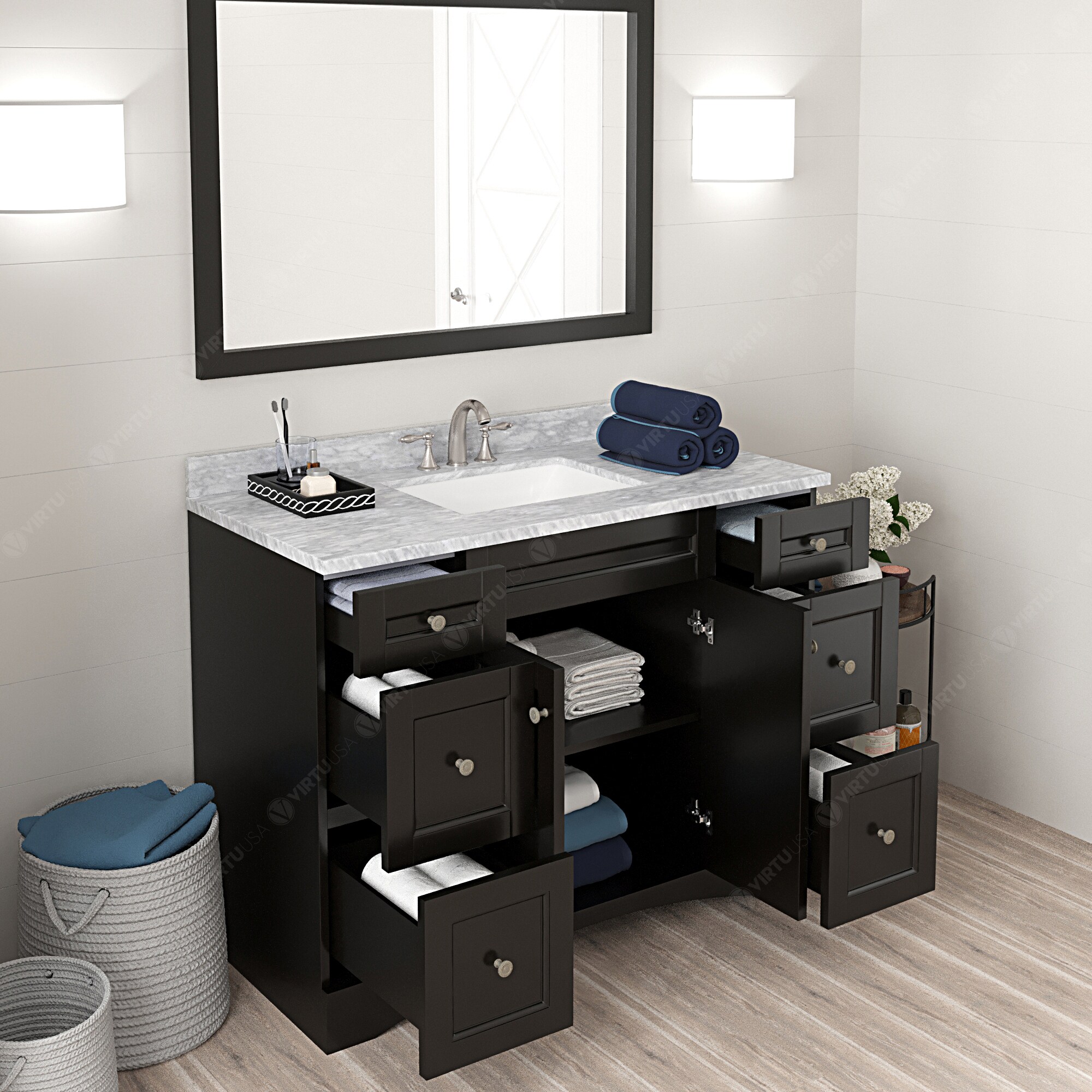 Virtu USA ES-32048-WMSQ-ES-NM Bath-Vanity-Combo - View #4