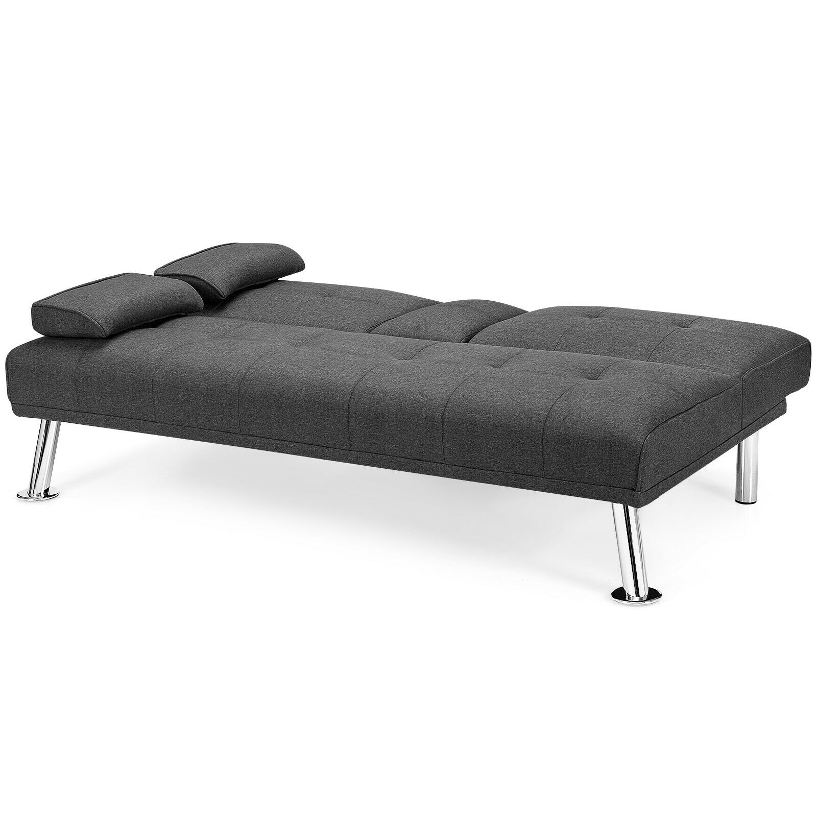 Echter Relatie voordelig WELLFOR CY Sofa Bed White Contemporary/Modern Polyester Sofa Bed in the  Futons & Sofa Beds department at Lowes.com
