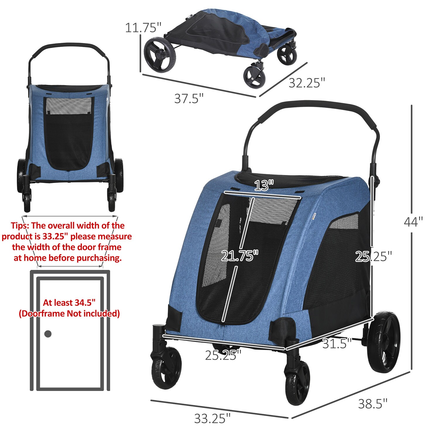 Mondawe MD-AB66285 Pet-Strollers - View #7