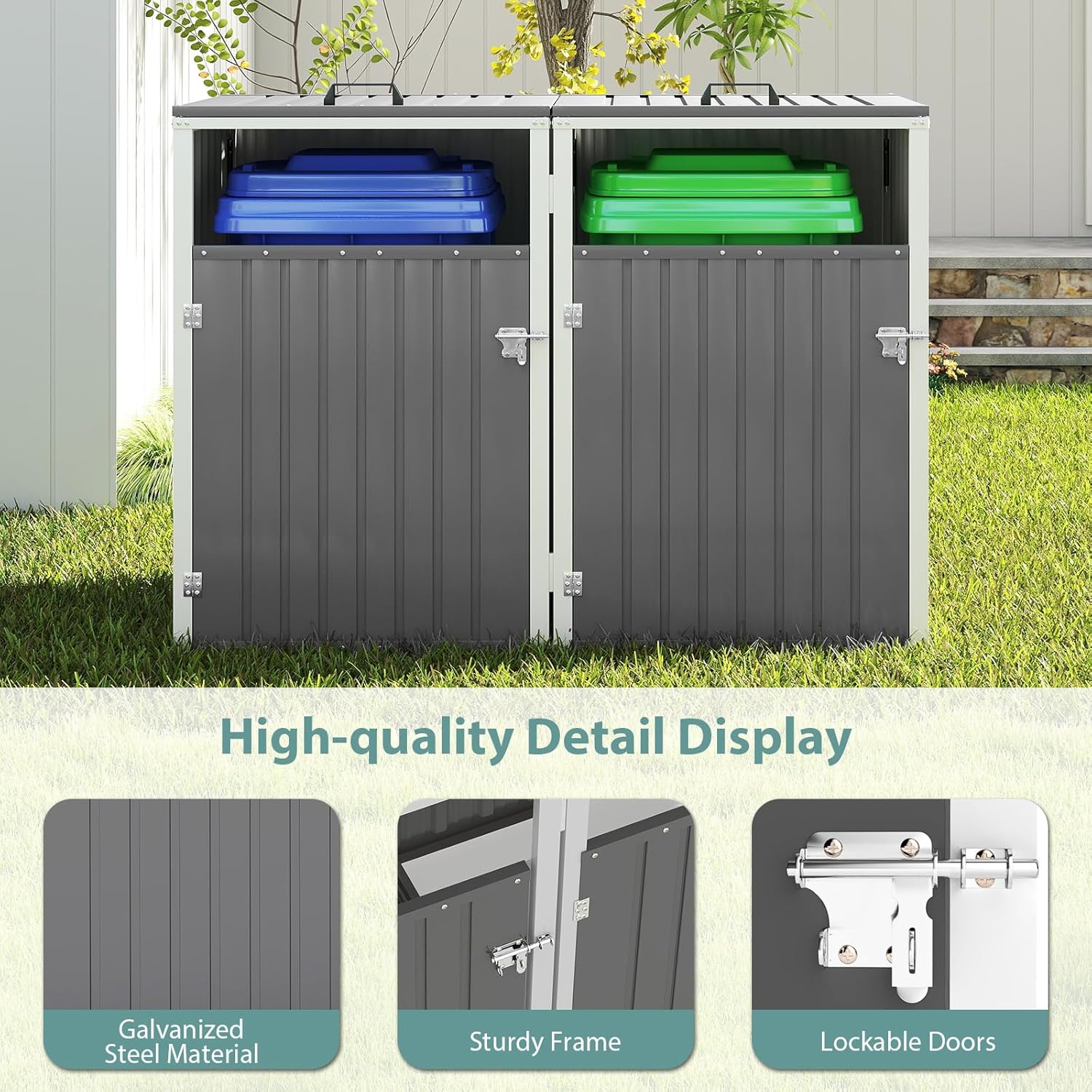 Zevemomo MZEVEG152 Metal-Storage-Buildings-Sheds - View #4