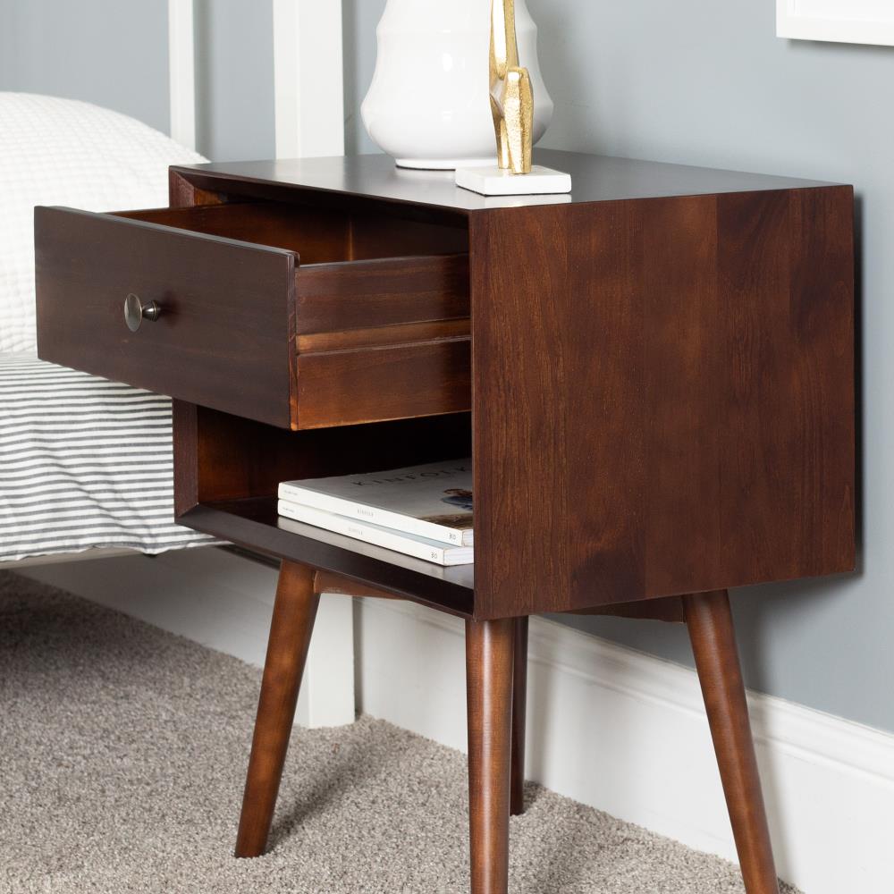 walker edison walnut nightstand