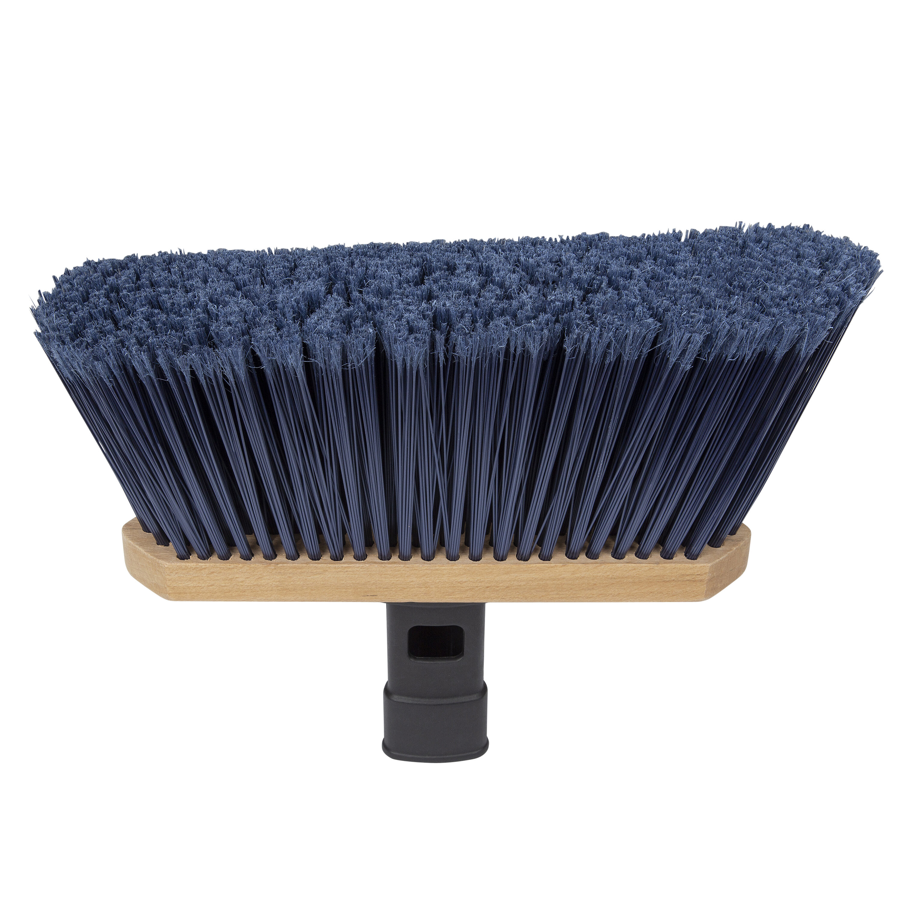 18 SWOPT Smooth Surface Premium Push Broom – 60 Comfort Grip Wooden Handle – Handle Interchangeable with All SWOPT Cleaning Heads – Eva Foam Comfort