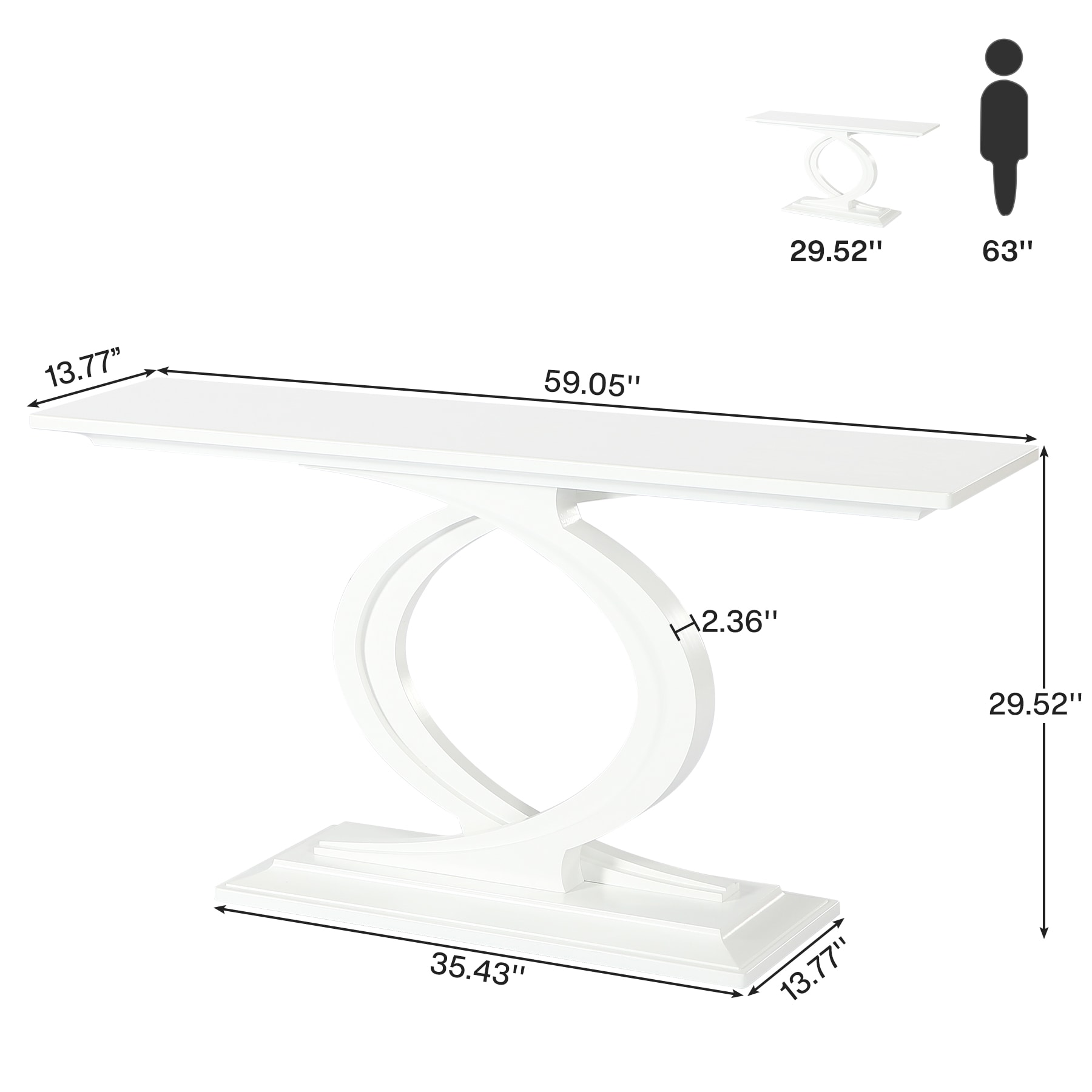 Tribesigns LWFD-YS0167 Console-Sofa-Tables - View #7
