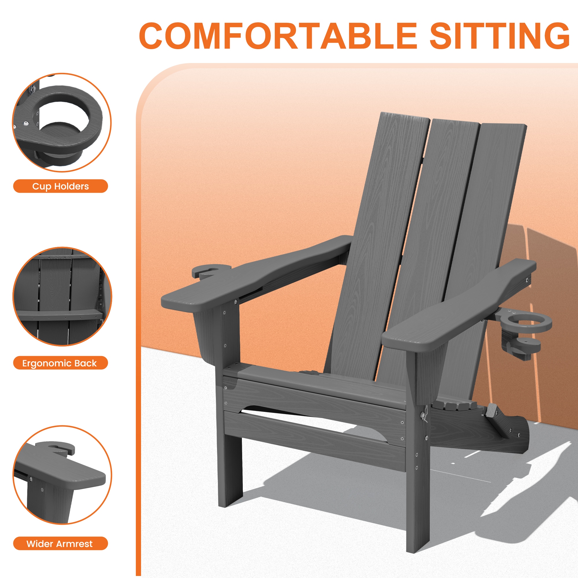 Serwall LS-BTHQ-GY Patio-Chairs - View #7