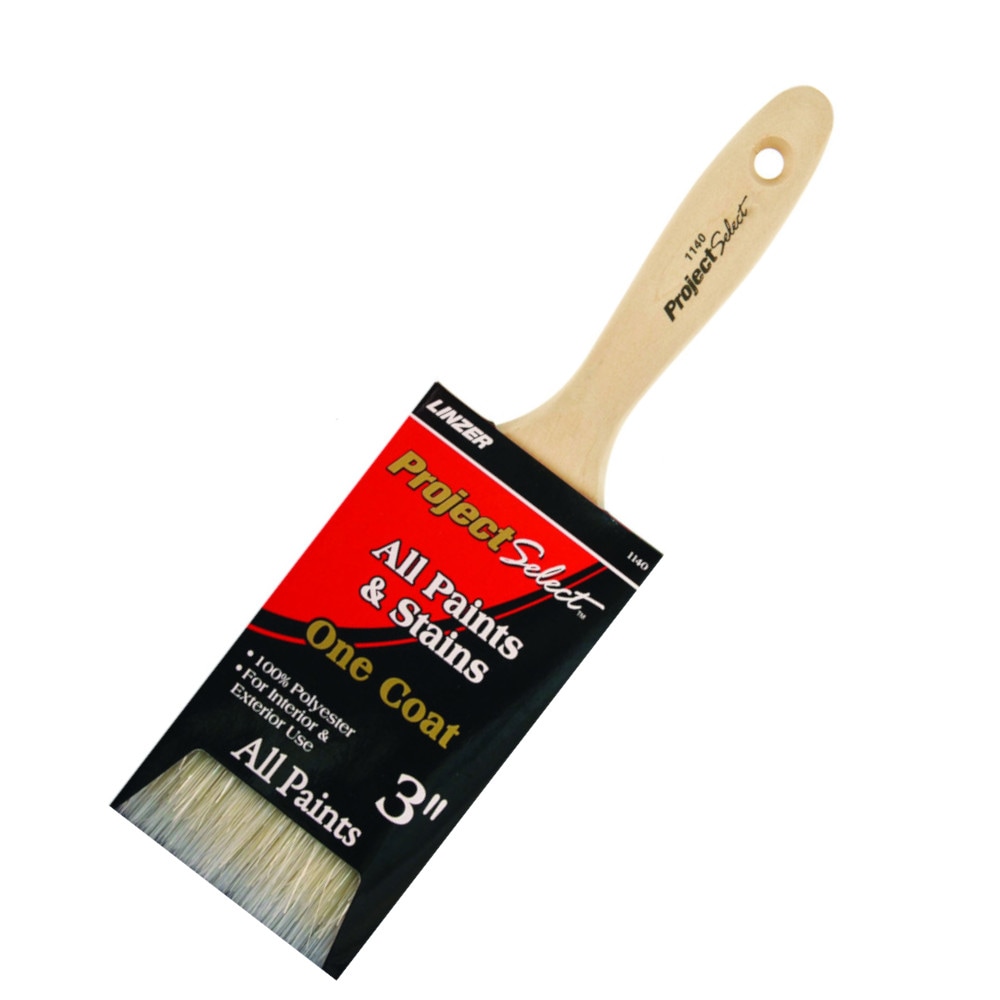 Linzer 3-in Polyester Flat Paint Brush (General Purpose Brush) at