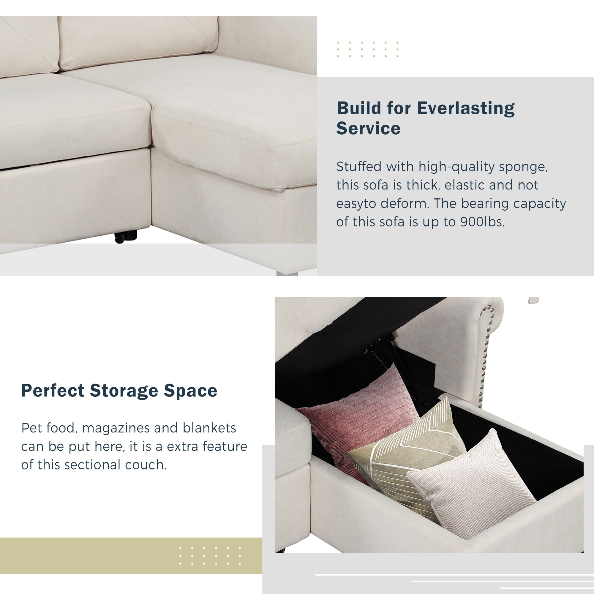 ModernLuxe L-SG000700AAA Sofas-Loveseats - View #2