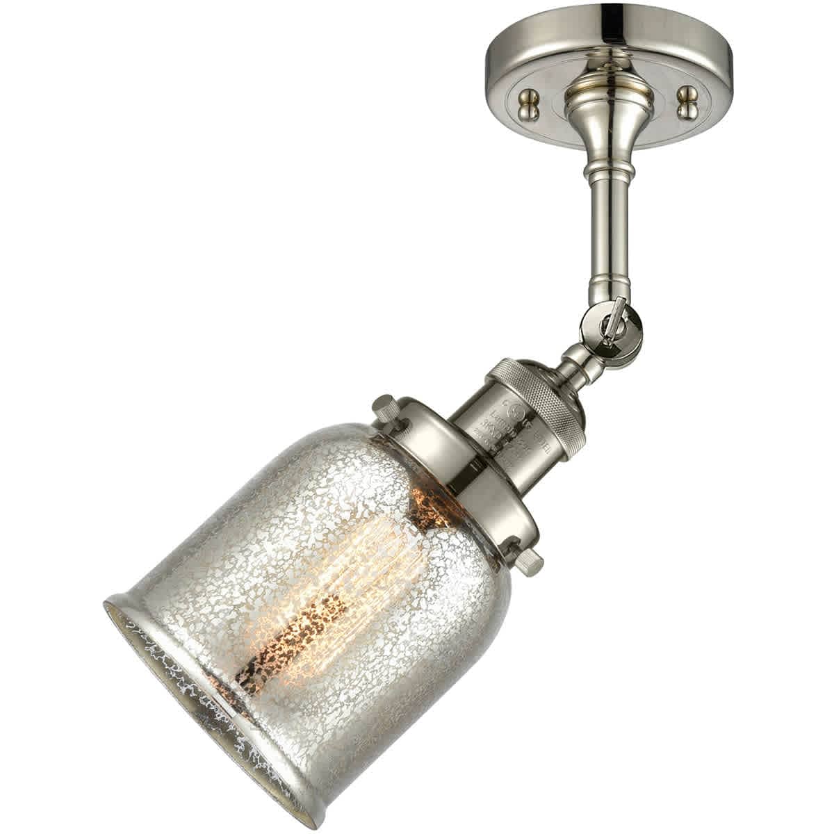 Innovations Lighting 1354857 201F-PN-G58-LED Franklin Restoration Small Bell