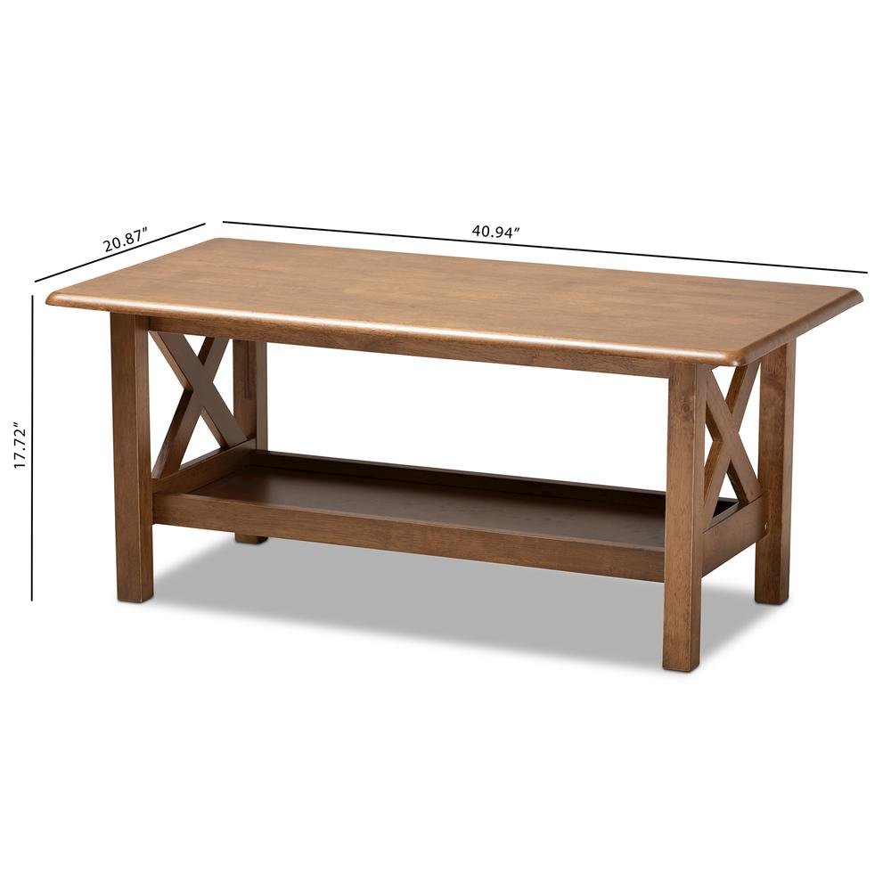 Baxton Studio SW5208-WALNUT-M17-CT Coffee-Tables - View #2