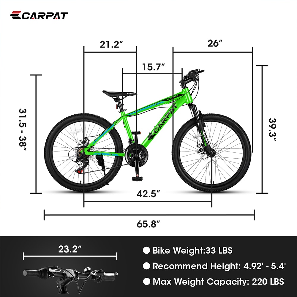 ZAKLOOP 24-in Adult Unisex Mountain Bike in the Bikes department at ...