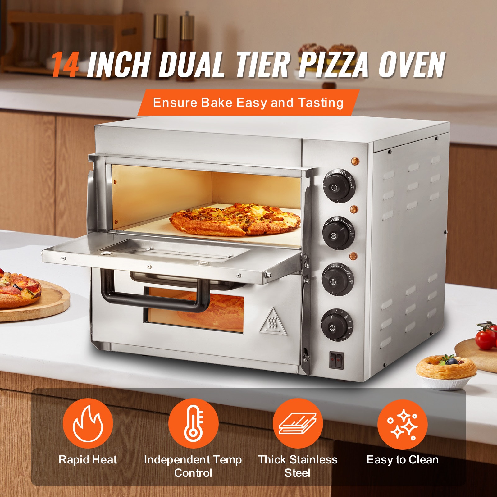 VEVOR FMDRPSLSCSXNVZD4XV1 Outdoor-Pizza-Ovens - View #3
