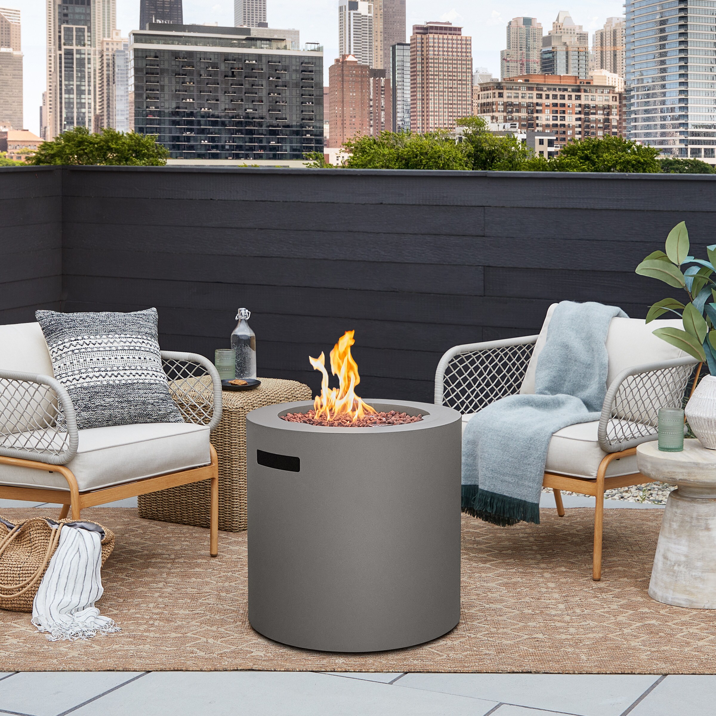 Real Flame 9810LP-MGRY Outdoor-Gas-Fireplaces - View #8