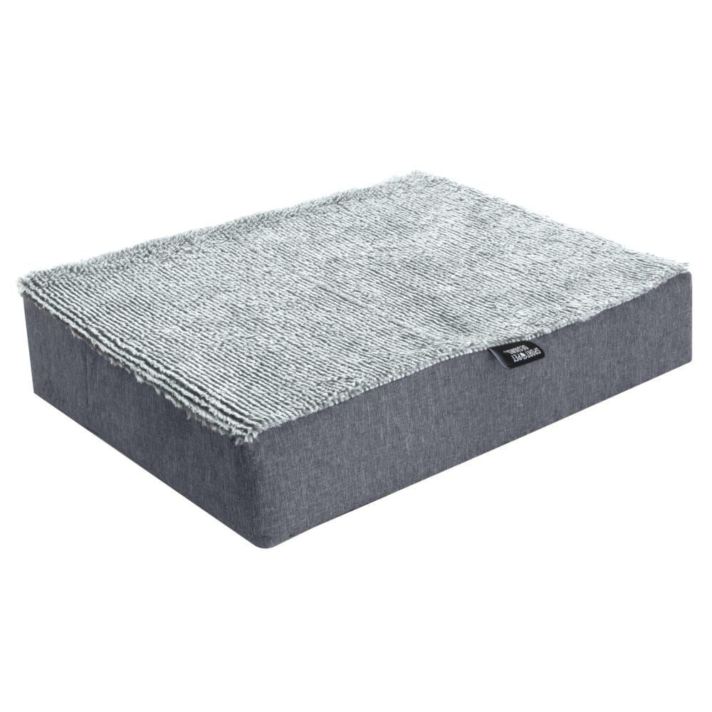 SP CM-10058-CS01 Rectangular Gray Polyester Pillow Dog Bed ( Small )