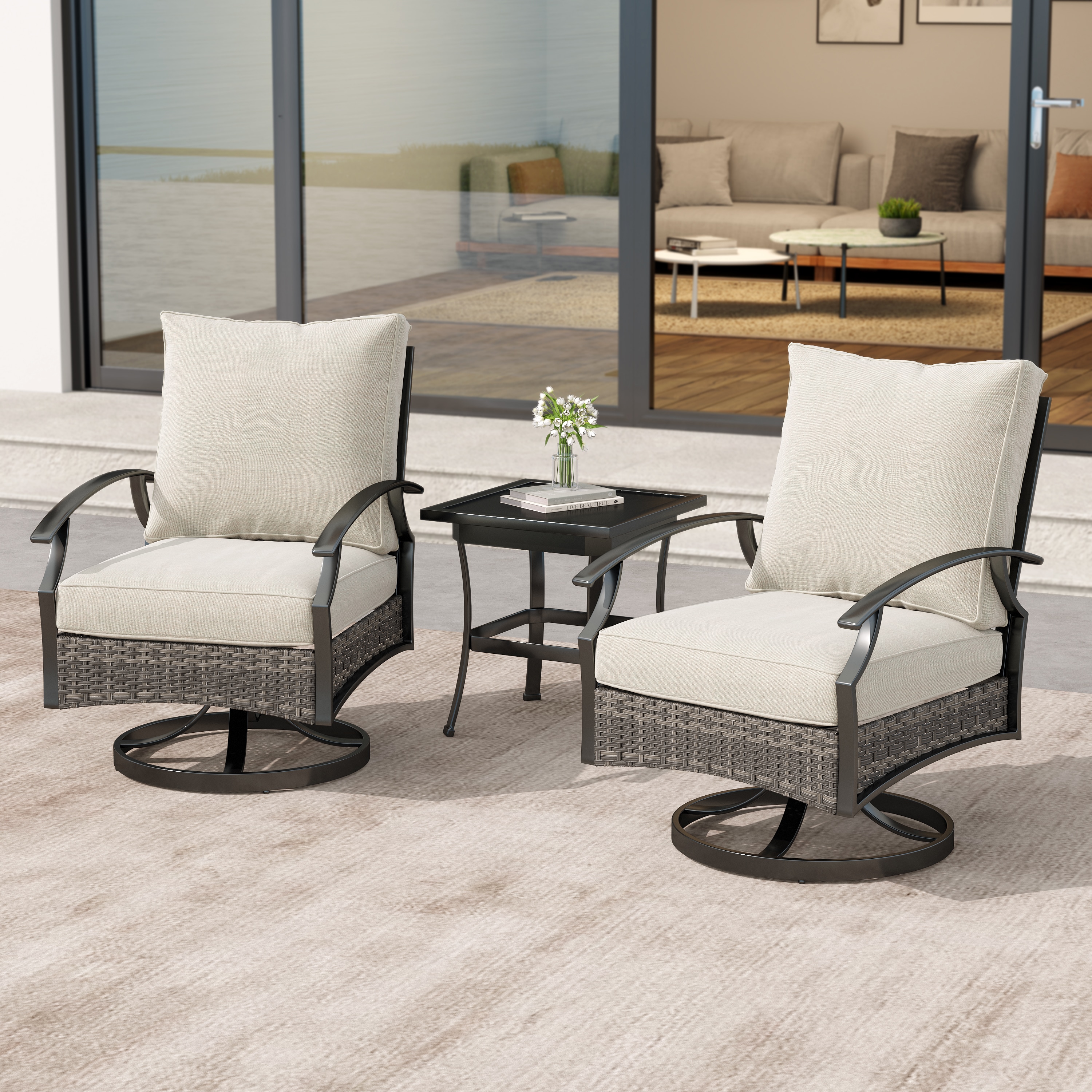 Dreamsidea OD1001-SW3-BEI Patio-Chairs - View #7