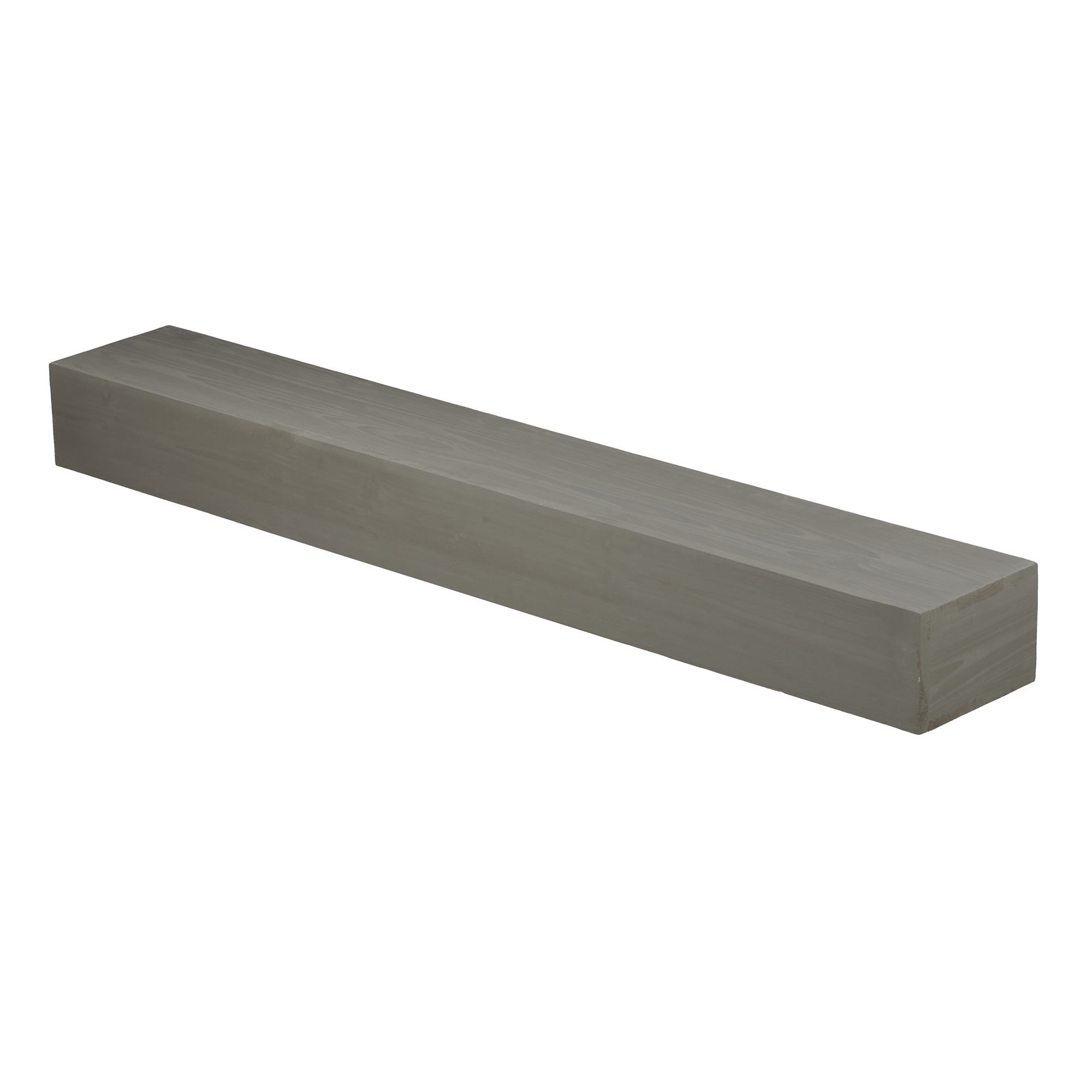Fun Orange 72-in W x 6-in H x 9-in D Gray Finished Fir Traditional Fireplace Mantel Shelf