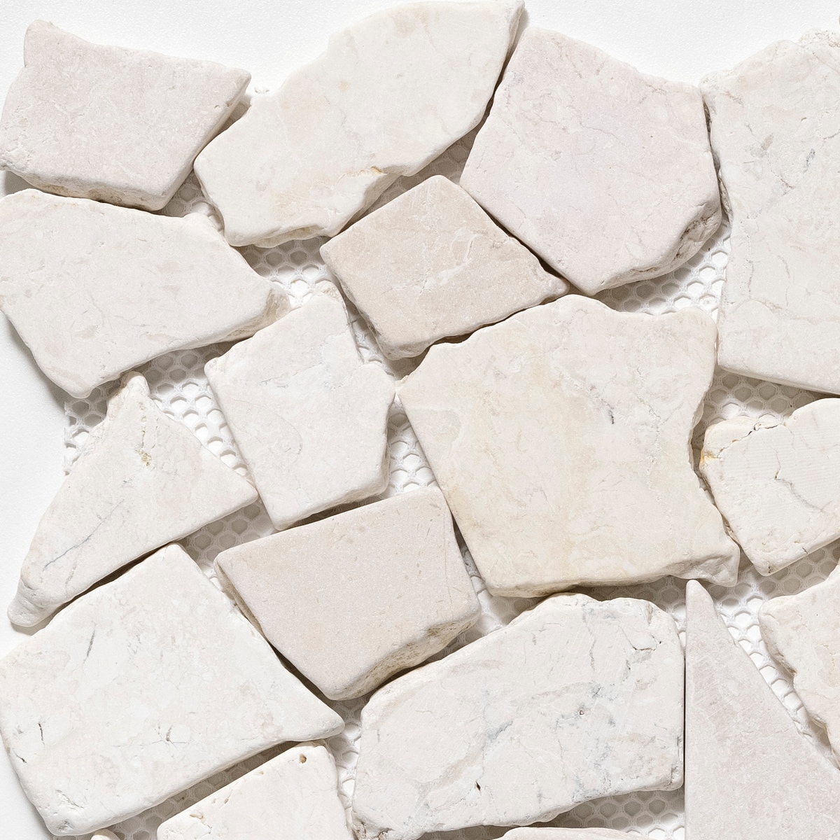 CRUZ BAY STUDIO ULSC5X7XR3RWH Sample - Fit Mosaic Off White 4-in x 6-in Tumbled Floor and Wall Tile