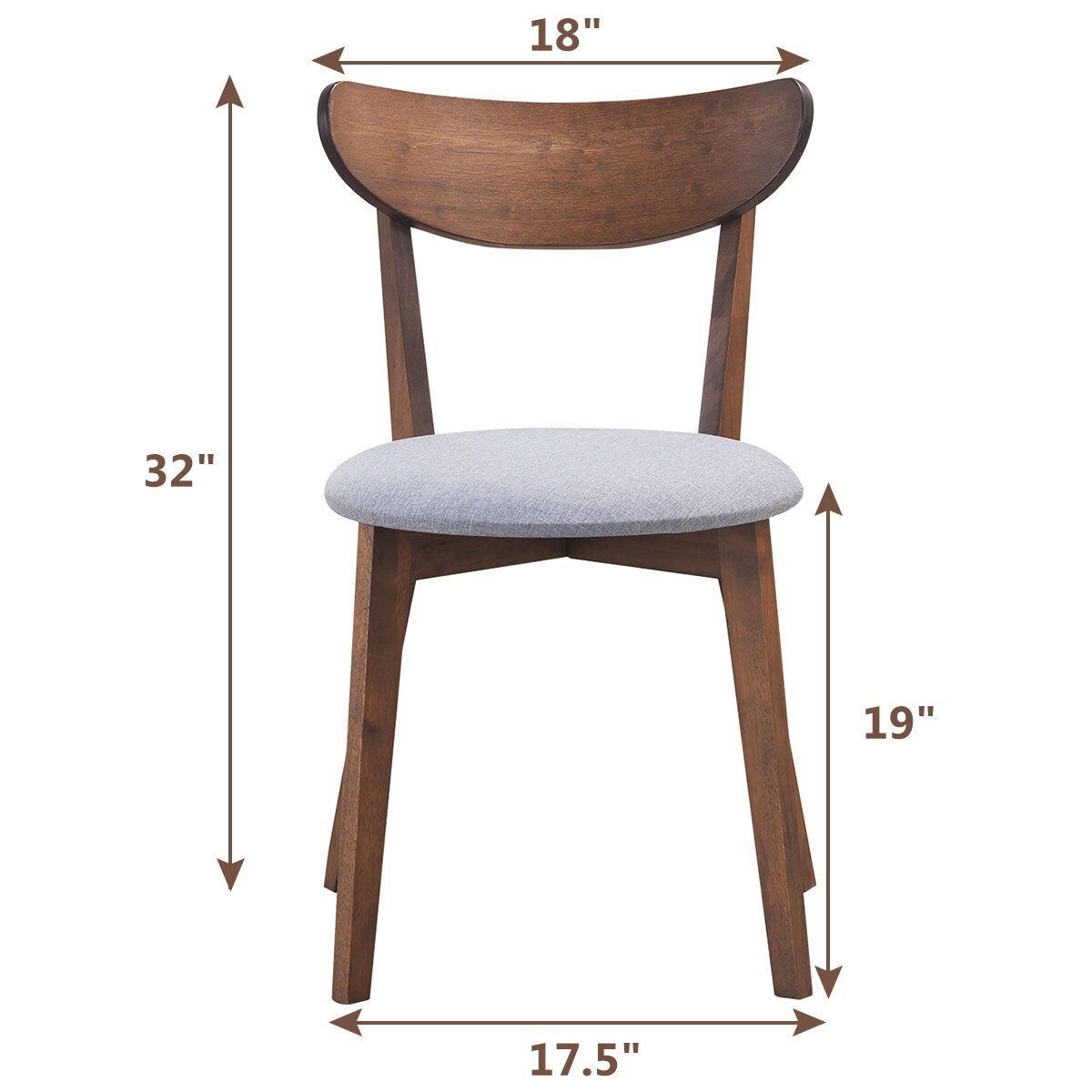 Goplus HW63511 Dining-Chairs - View #2