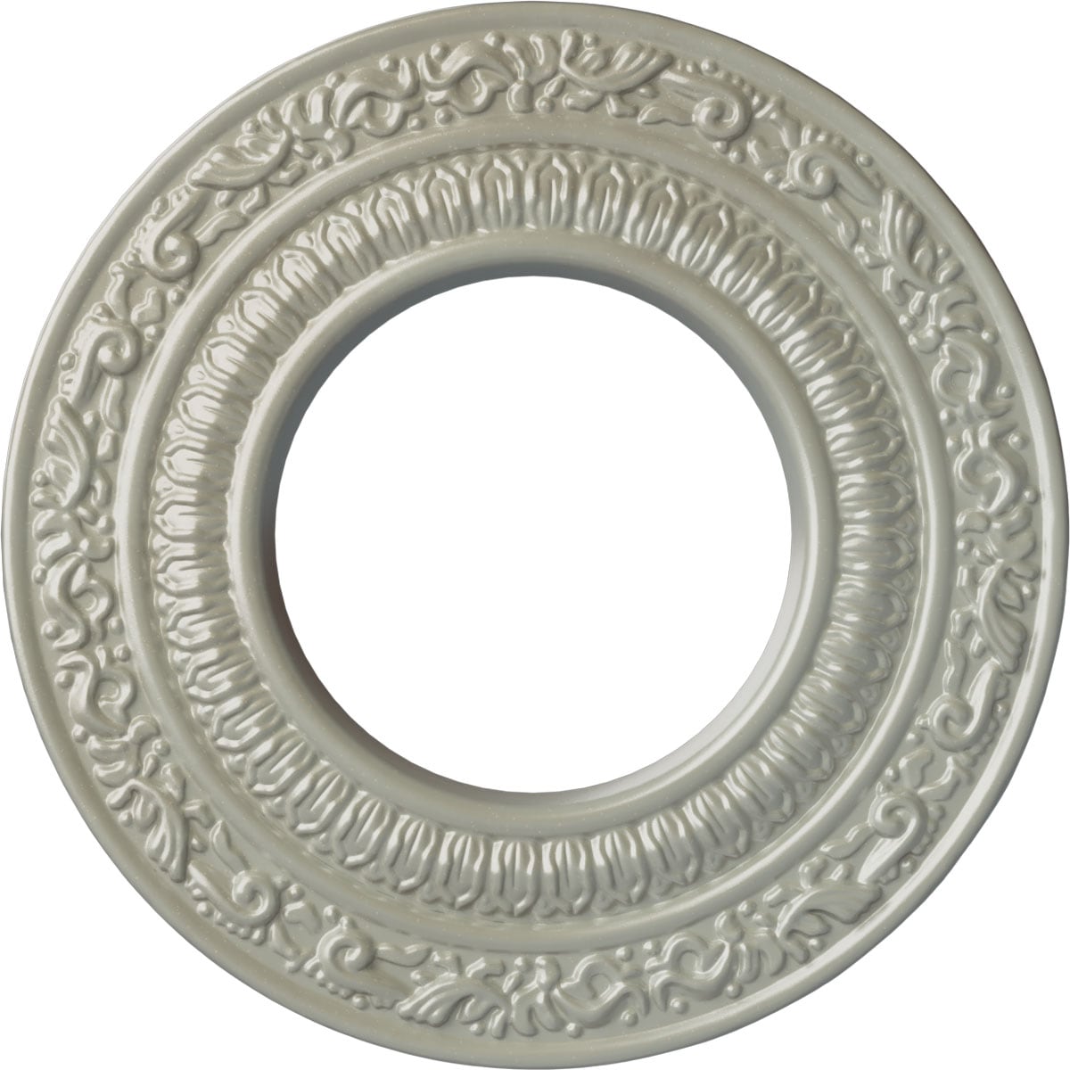 Ekena Millwork CM08ADFCS Andrea 8.125-in W x 8.125-in L Painted Flash Copper Polyurethane Whole Ceiling Medallion