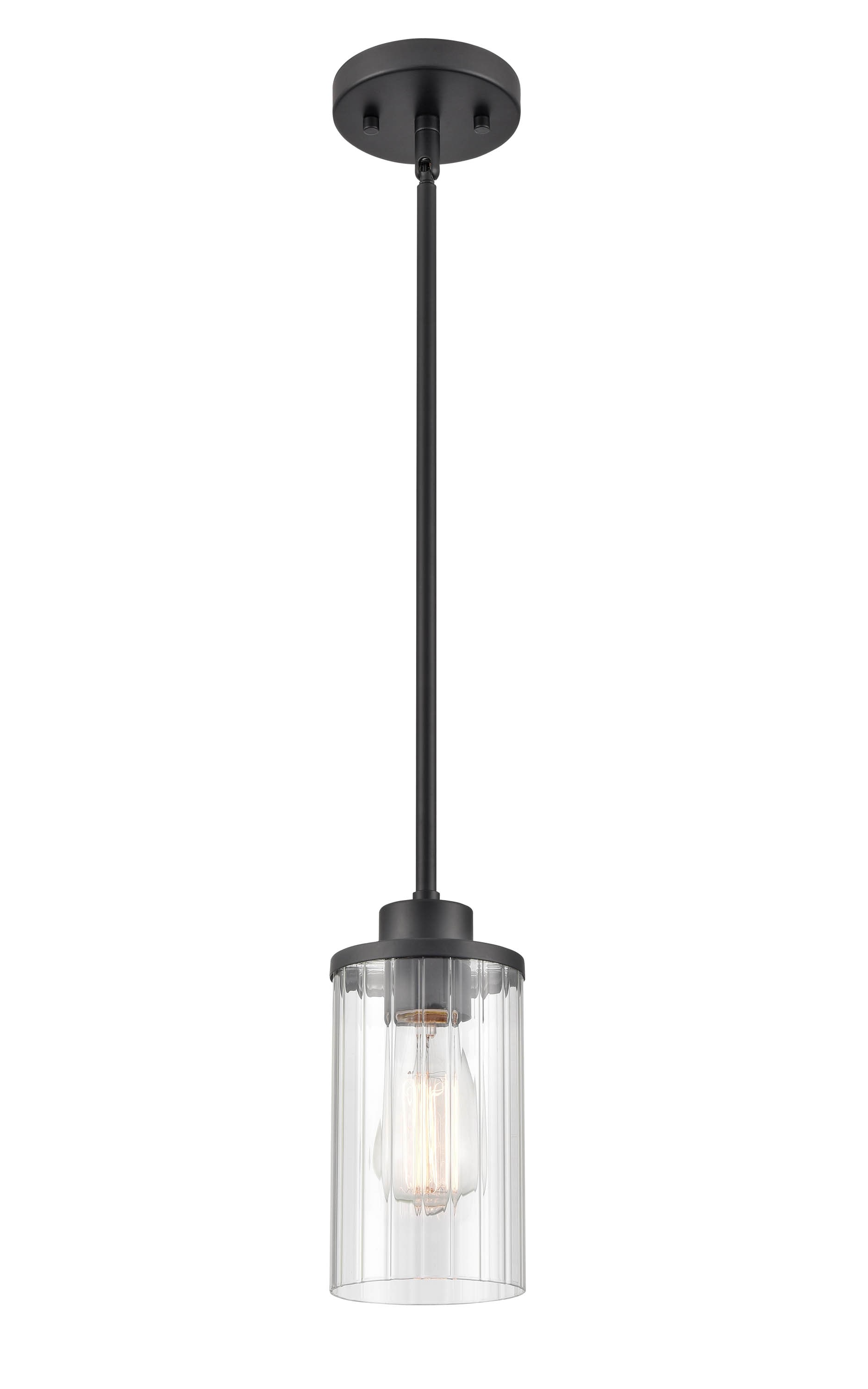 Millennium Lighting 1-Light Brushed Black Cage Farmhouse Cylinder LED ...