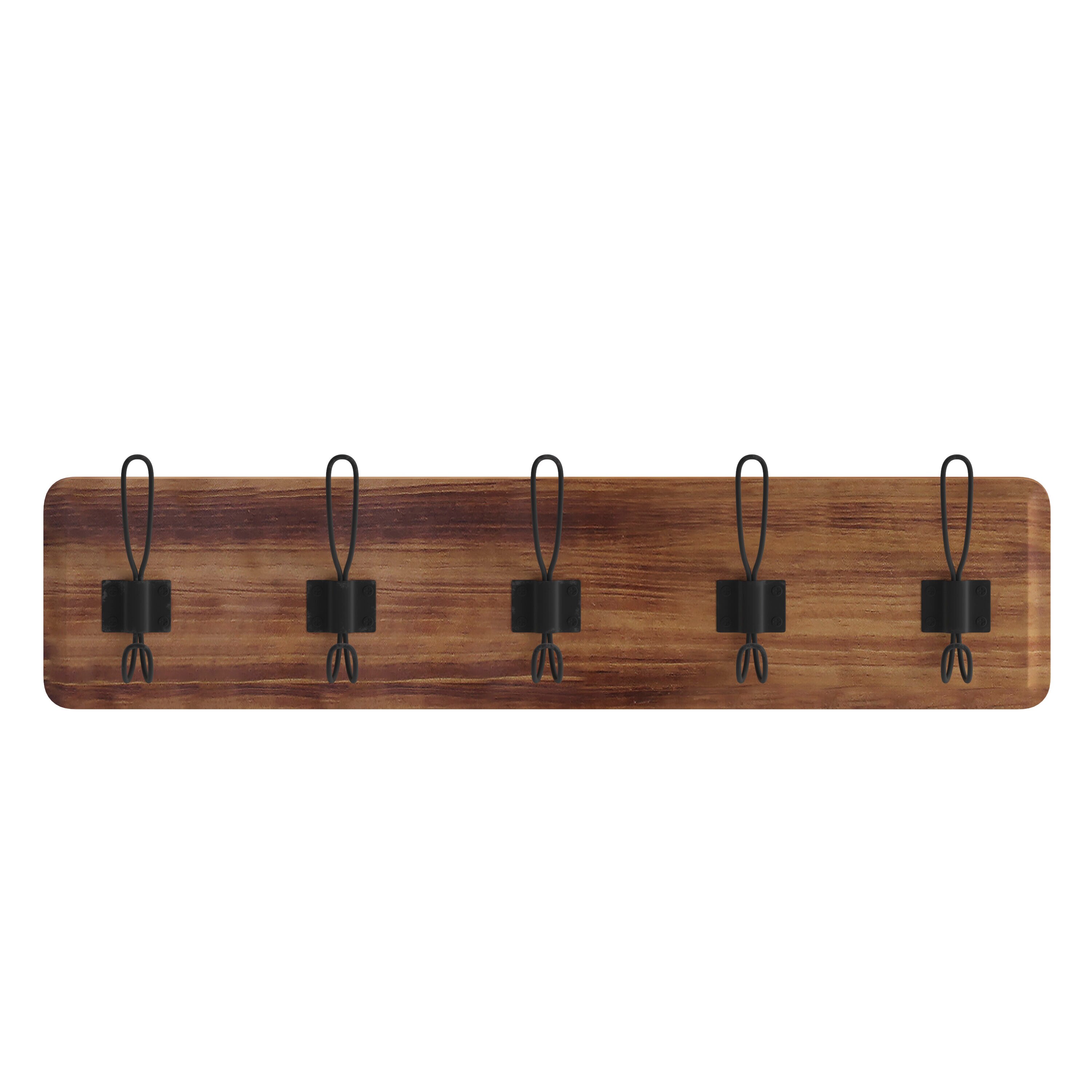 Rustic Coat Rack Wall Mounted, Solid Wooden Coat Hook Rack with 8 Hooks  Perfect Touch for Your Entryway, Mudroom, Kitchen, Bathroom and More  (Brown)