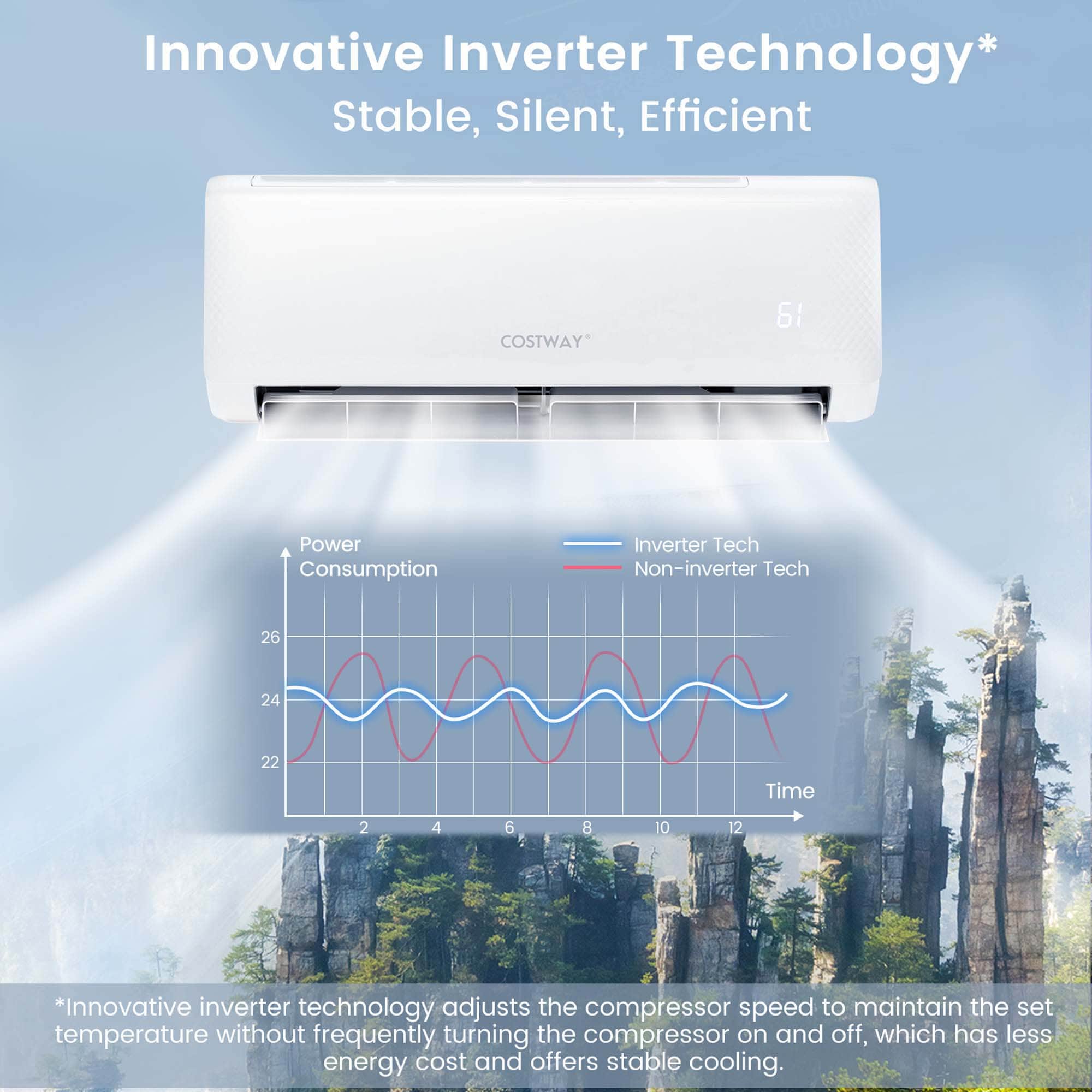 Costway LWS00226 Wall-Air-Conditioners - View #5