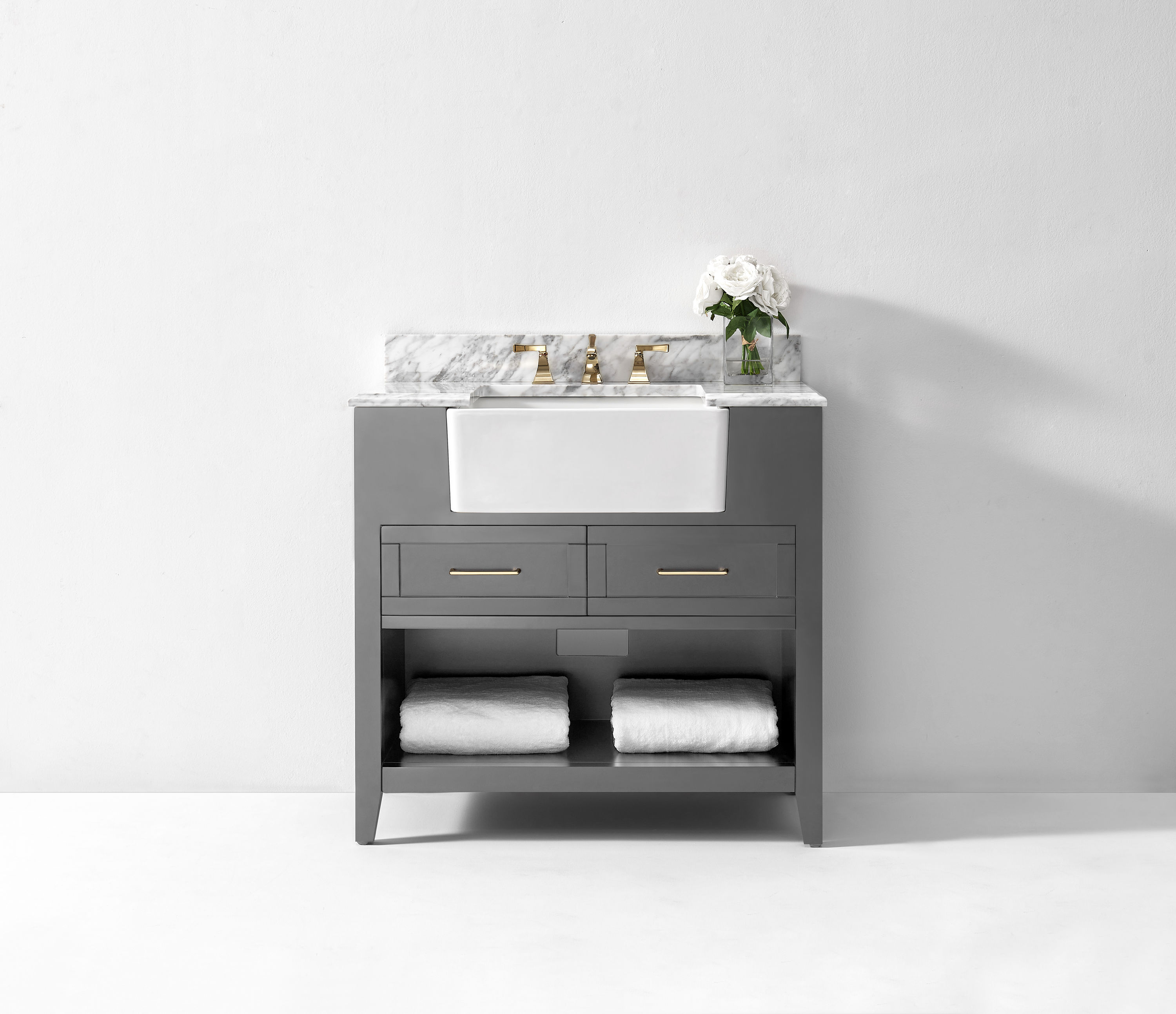 Ancerre Designs VTS-HAYLEY-36-SCG-CW Bath-Vanity-Combo - View #3