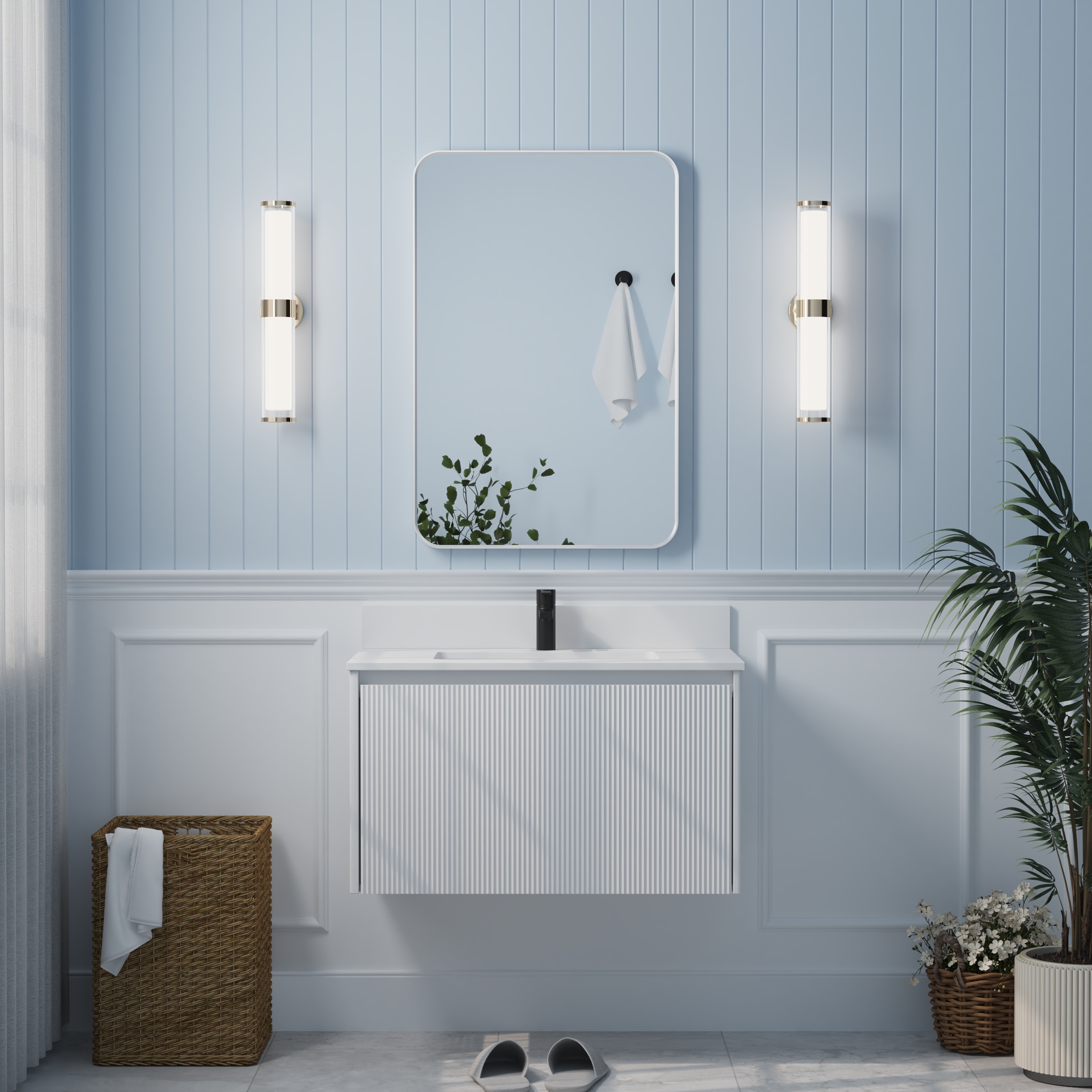 Forclover ALW91-3624MB Framed-Bath-Mirrors - View #2
