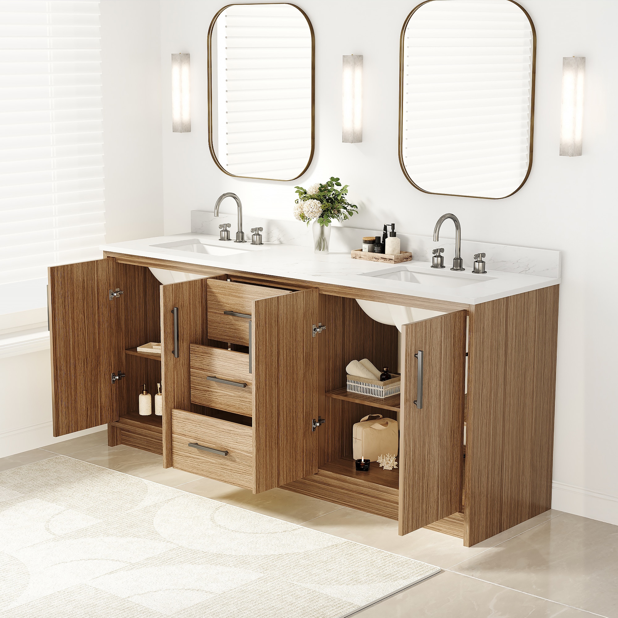 JEAREY JE-DXRZJSF-BU Bath-Vanity-Combo - View #2