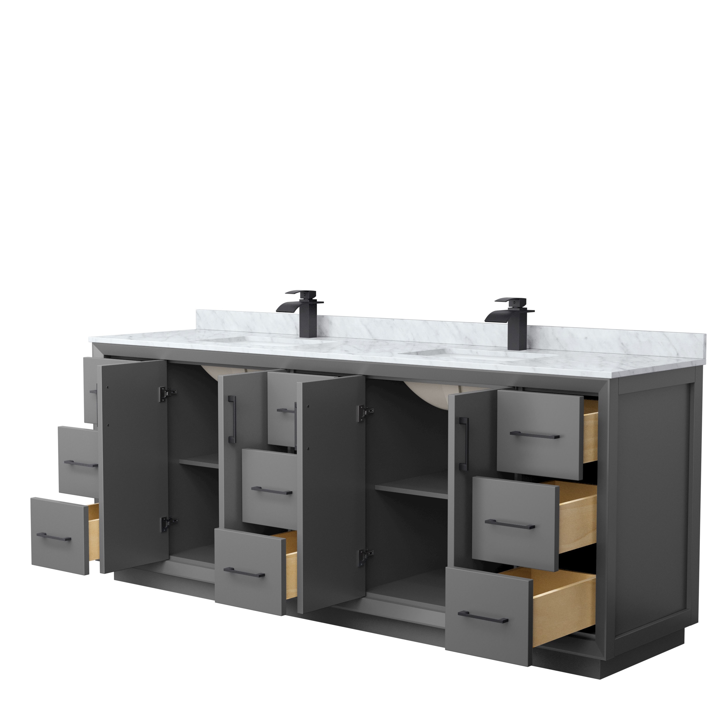 Wyndham Collection WCF414184DGBCMUNSMXX Bath-Vanity-Combo - View #2