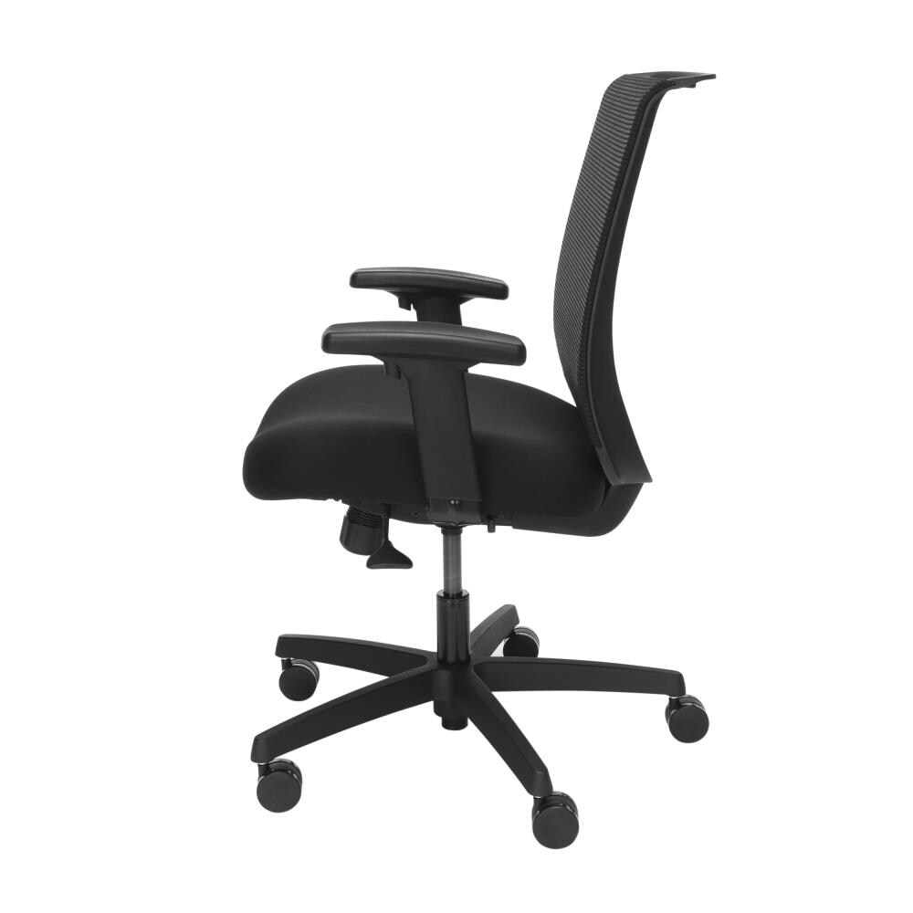 HON Convergence Black Traditional Ergonomic Adjustable Height Swivel ...