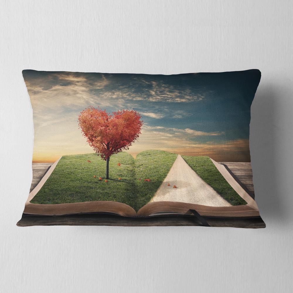 Designart CU14796-12-20 12-in x 20-in Green Indoor Decorative Pillow